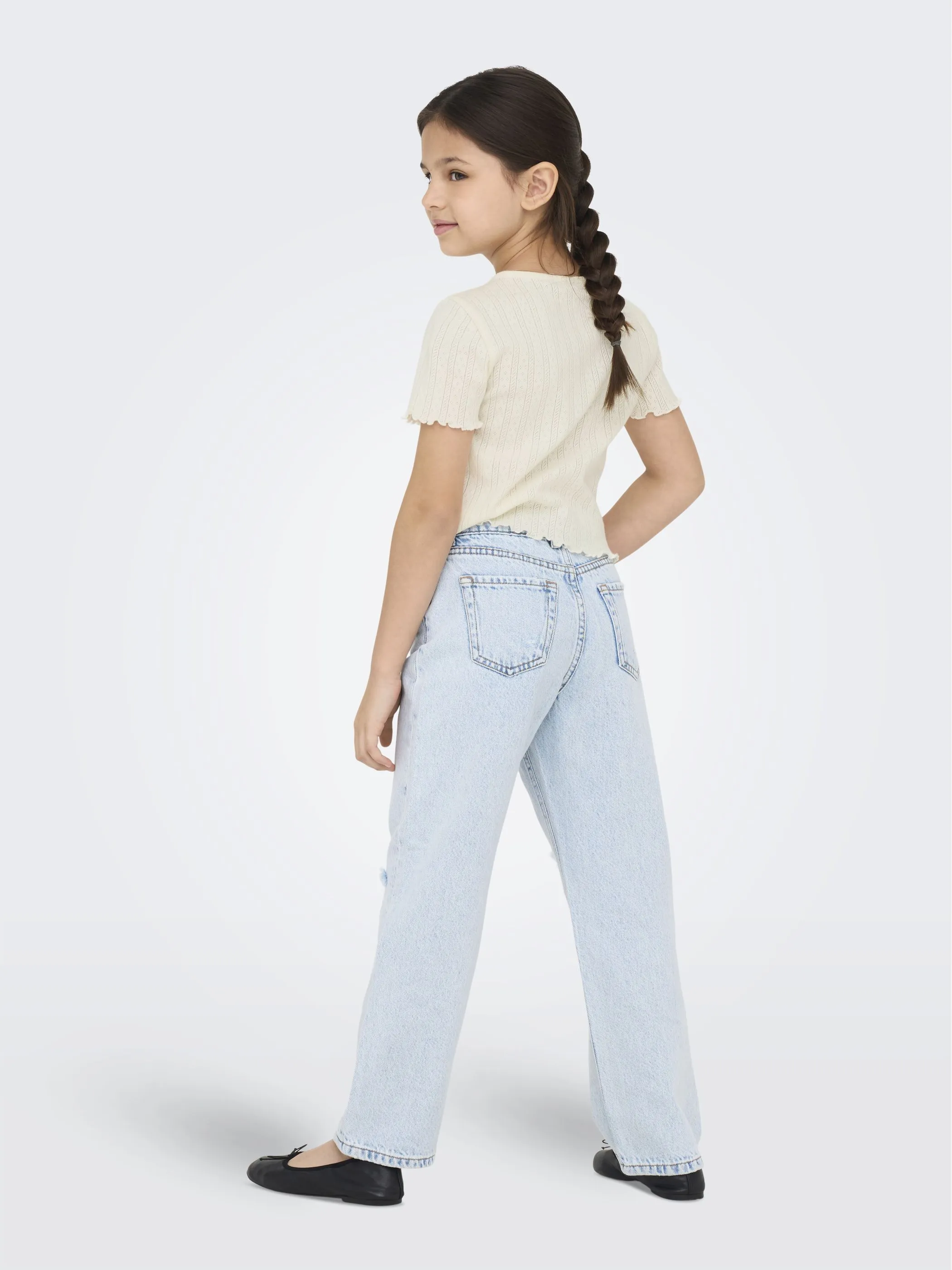 Kids Only 15346405 KOGCARLOTTA S/S TOP JRS NOOS Weiß 909910 177922 2