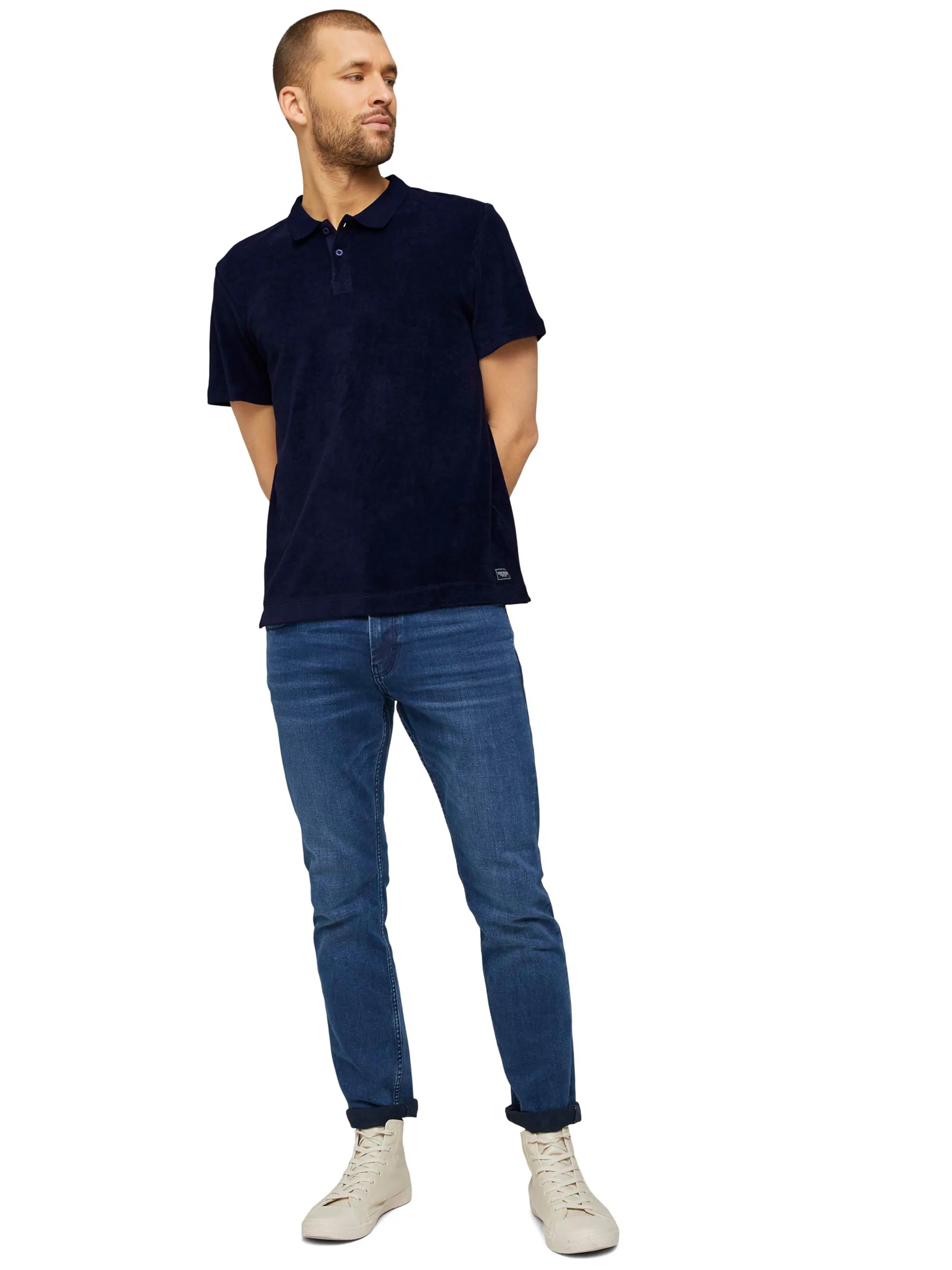 Tom Tailor 1026299 towelling polo Blau 853114 10932 4 Tom Tailor 1026299 towelling polo Blau 853114 10932 4