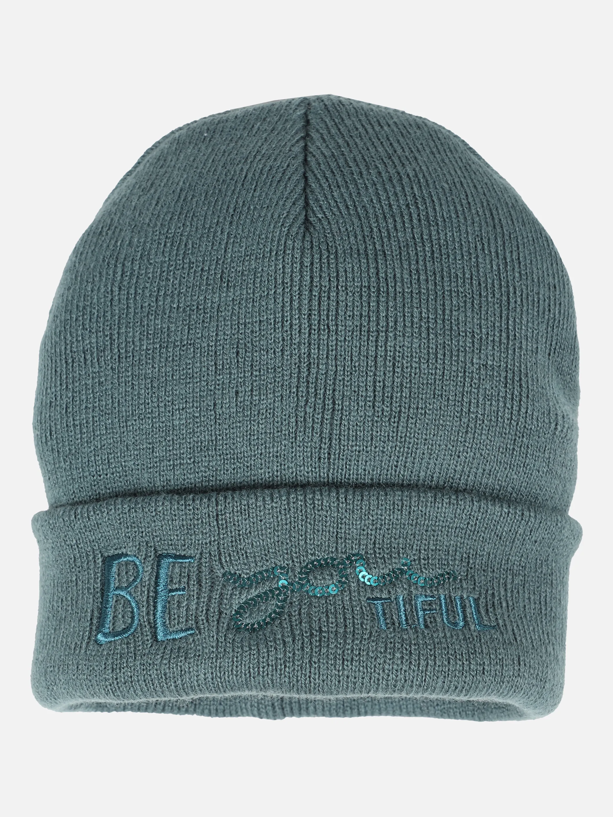 Stop + Go TG Mütze in rose beautiful Grün 871095 BLUE 1 Stop + Go TG Mütze in rose beautiful Grün 871095 BLUE 1