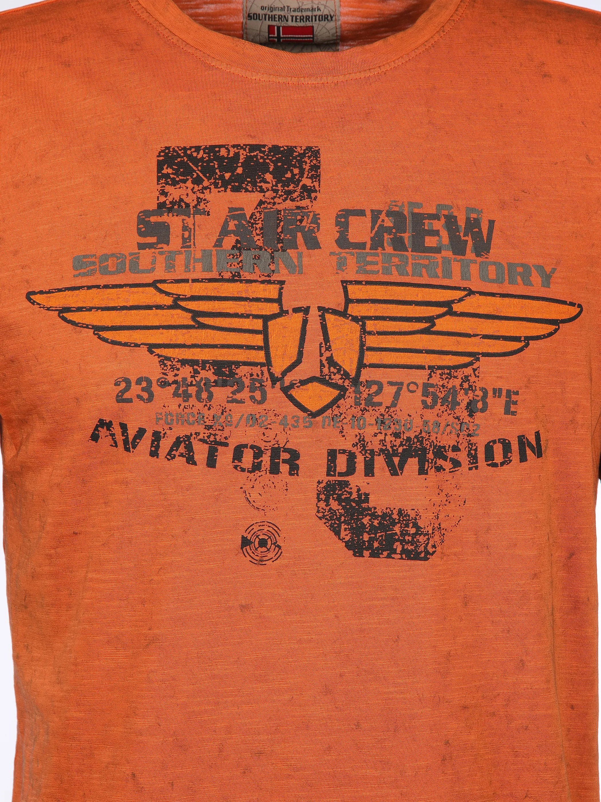 Southern Territory He. T-Shirt 1/2 Arm Druck Orange 904164 OR 3 Southern Territory He. T-Shirt 1/2 Arm Druck Orange 904164 OR 3