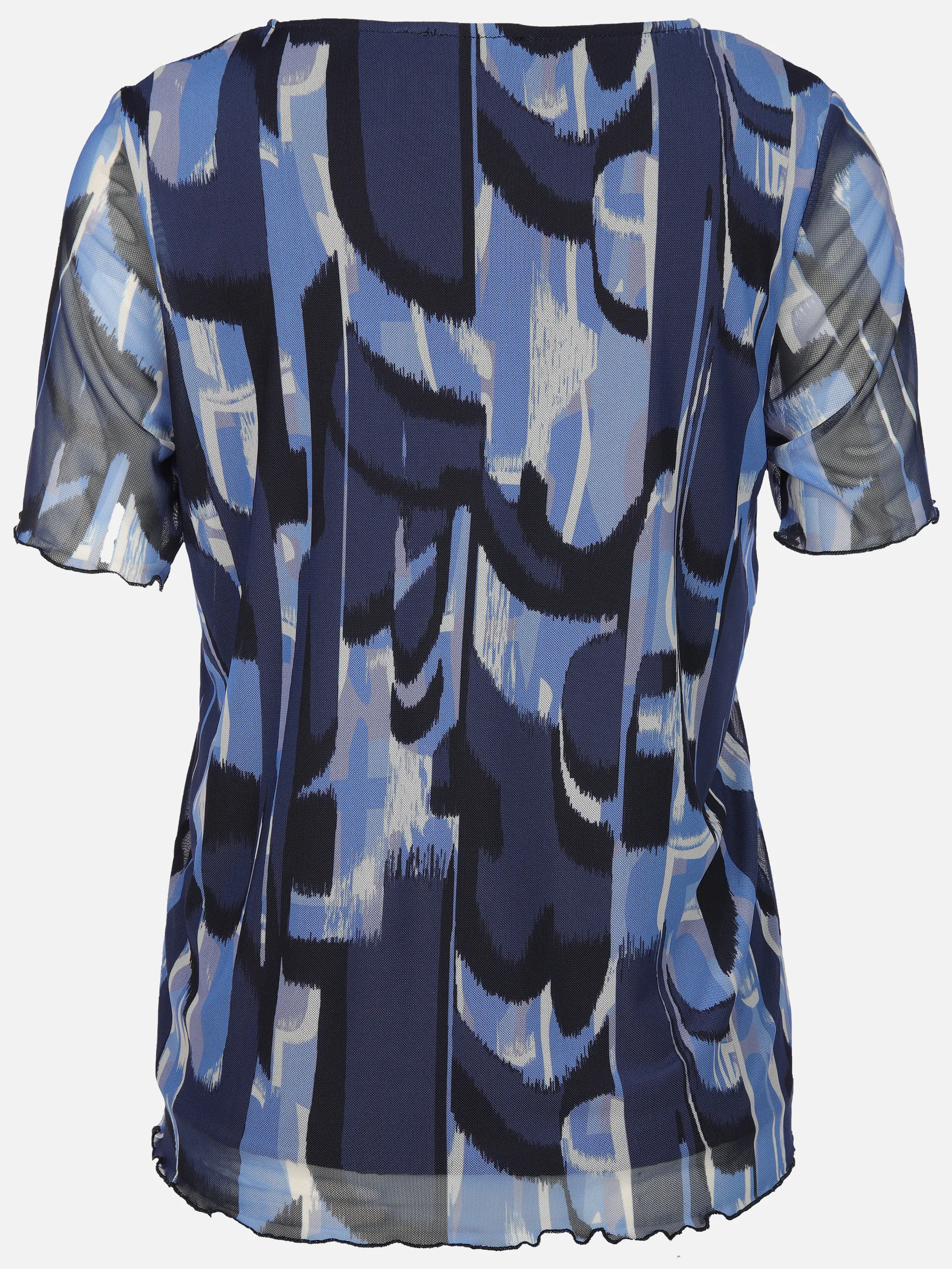Lisa Tossa Da-Meshshirt m. Alloverprint Blau 894657 BLAU 2