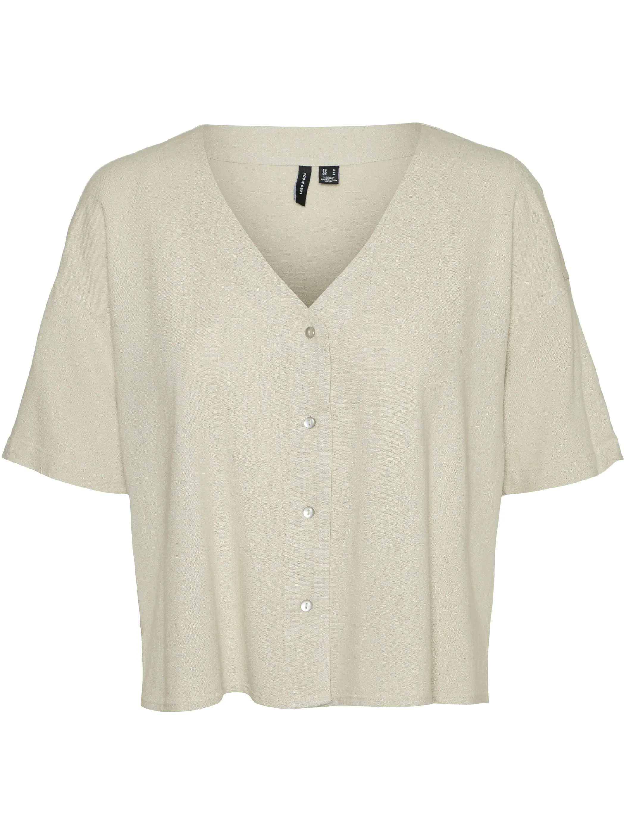 Vero Moda 10279696 VMJESMILO 2/4 SHIRT W Grau 875221 271875 5