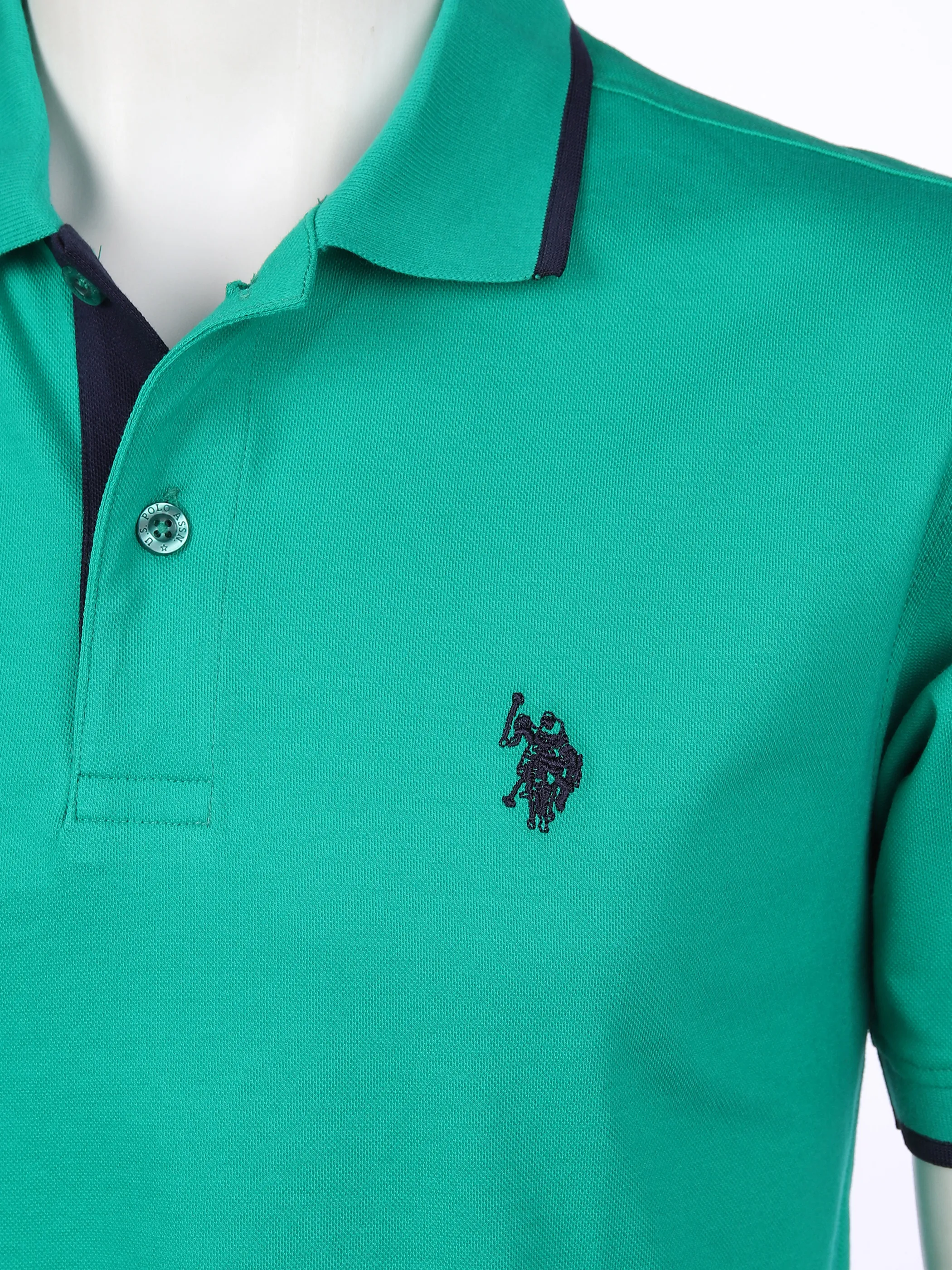U.S. Polo Assn. He. Poloshirt 1/2 Arm uni Grün 861379 143 GREEN 3 U.S. Polo Assn. He. Poloshirt 1/2 Arm uni Grün 861379 143 GREEN 3