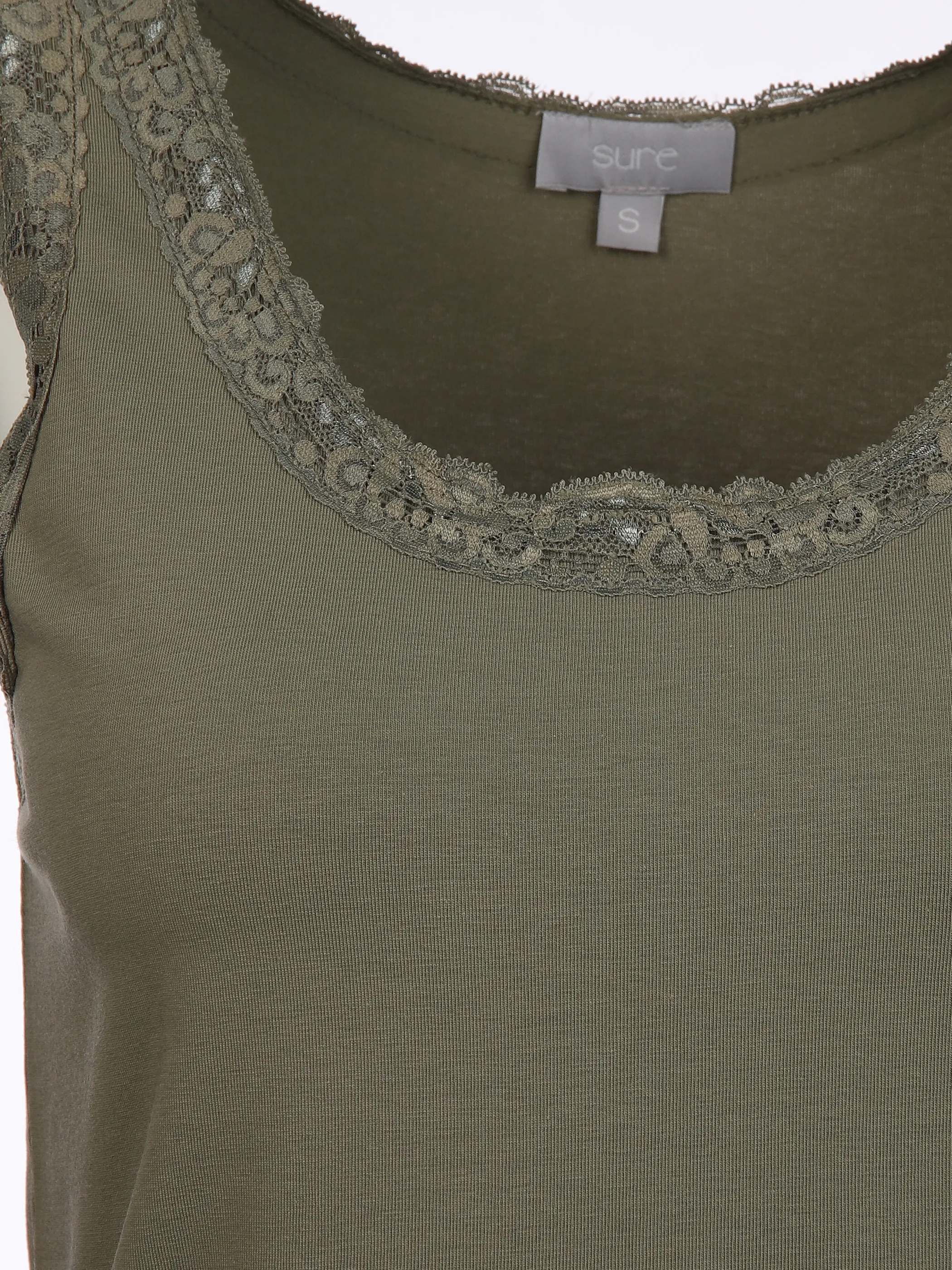 Sure Da-Top m. Spitzendetail Salbei 893038 SALBEI 3