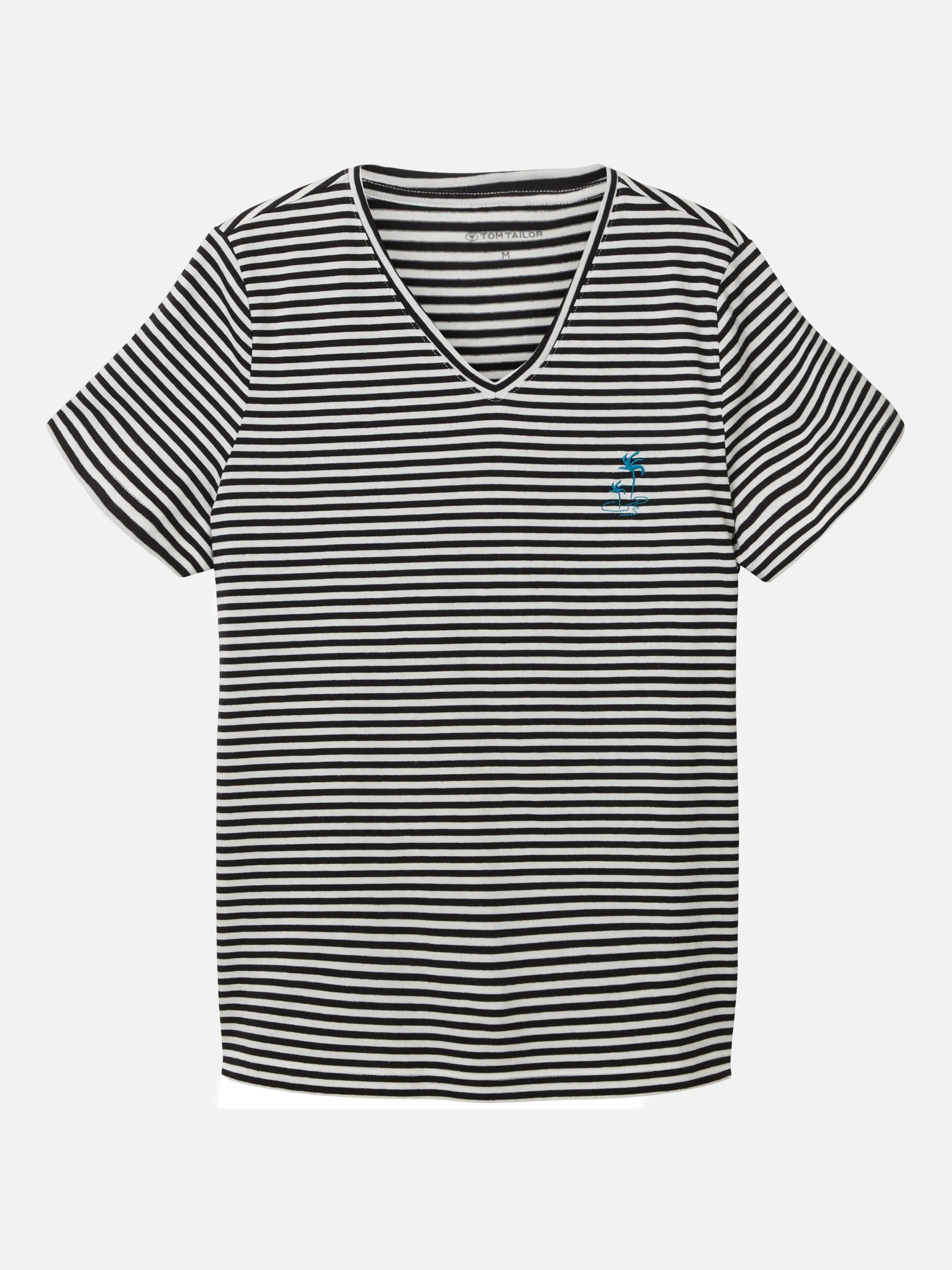 Tom Tailor 1036889 T-shirt v-neck Schwarz 880273 32152 1 Tom Tailor 1036889 T-shirt v-neck Schwarz 880273 32152 1