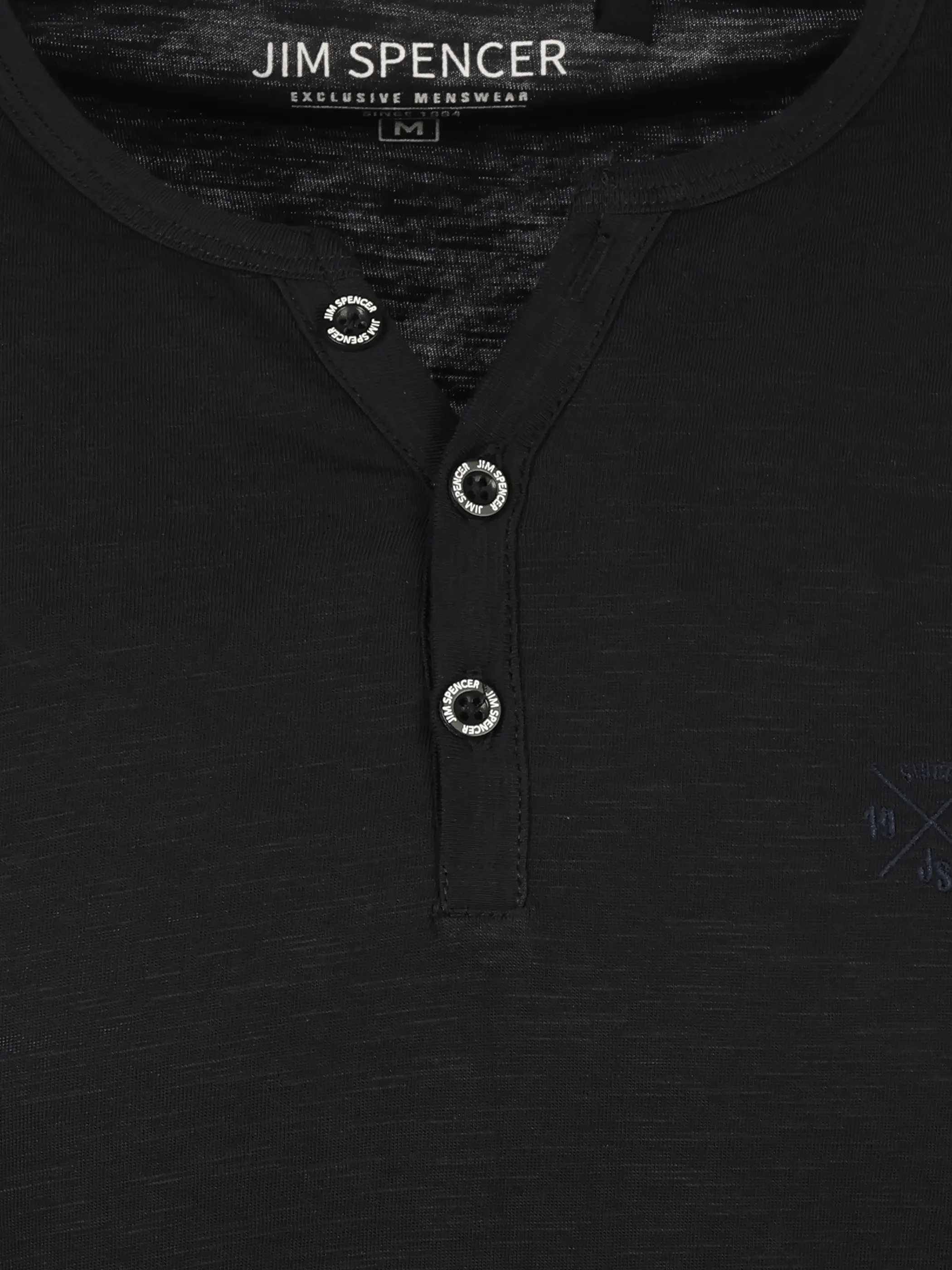 Jim Spencer He. Henleyshirt 1/2 Arm basic slub Blau 925180 NAVY 3