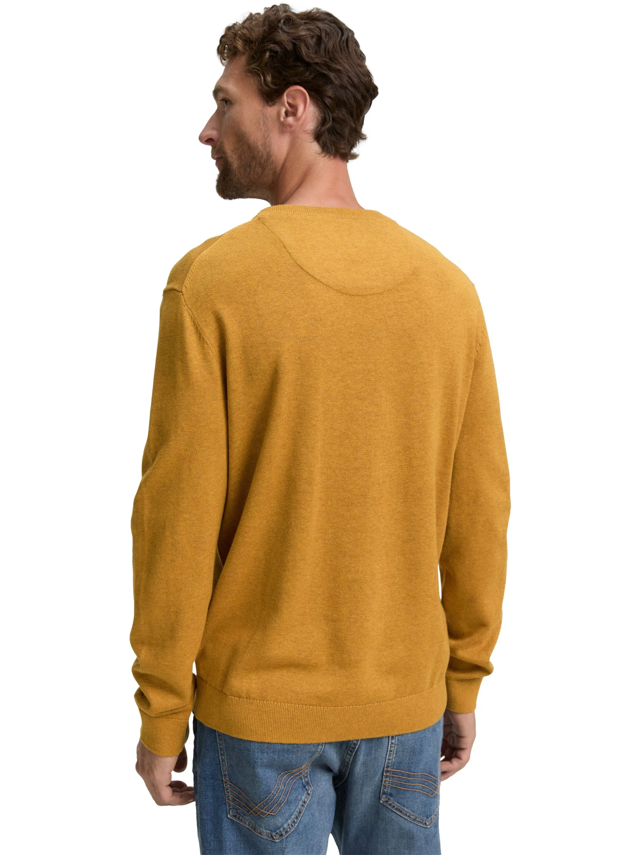 Tom Tailor 1039805 NOS basic crewneck knit Gelb 898460 36292 2