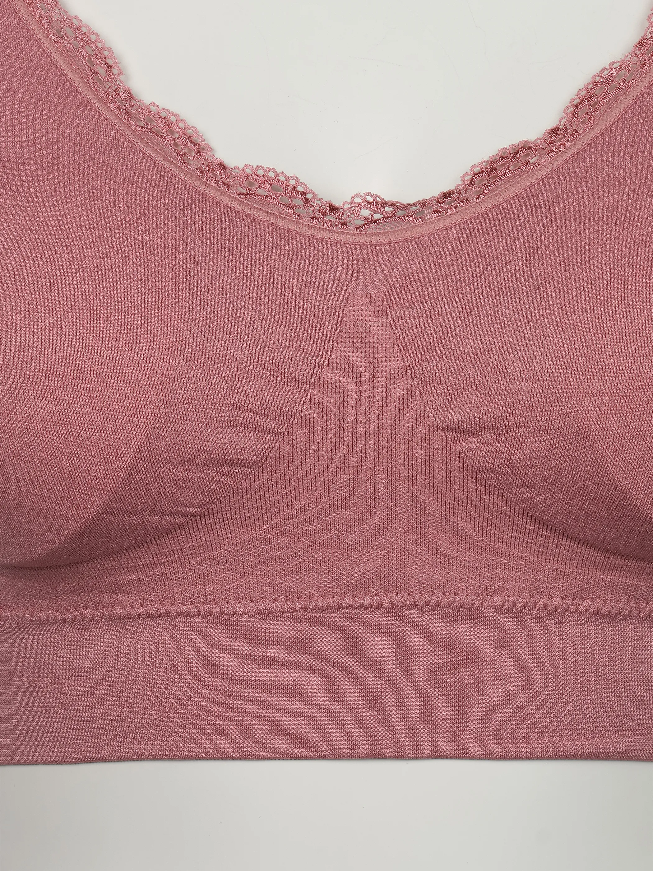 Sure Da Bustier Seamless mit Spitze Rosa 932037 ROSE 3