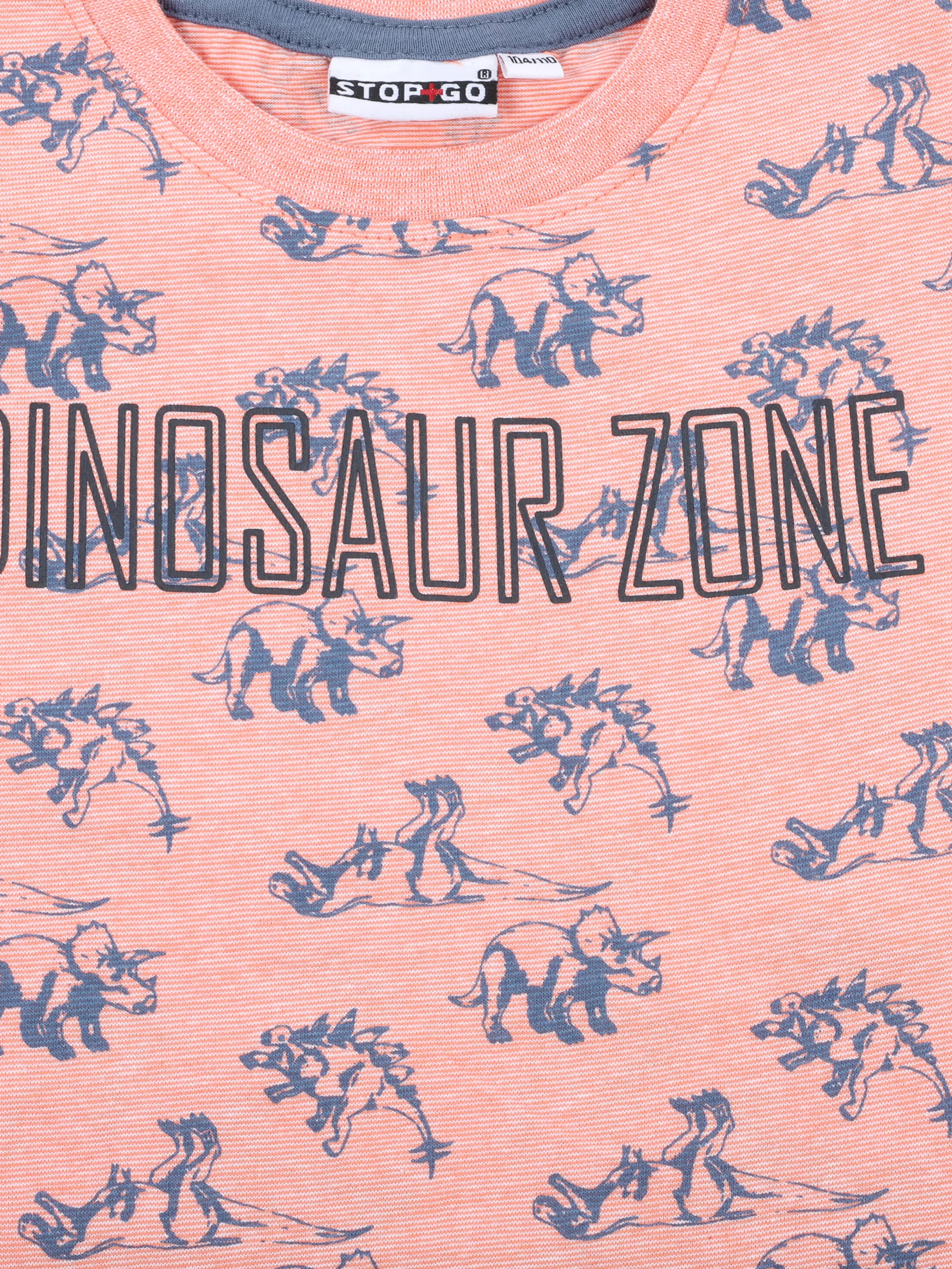Stop + Go MB TShirt in apricot mit AOP Orange 860046 APRICOT 3 Stop + Go MB TShirt in apricot mit AOP Orange 860046 APRICOT 3