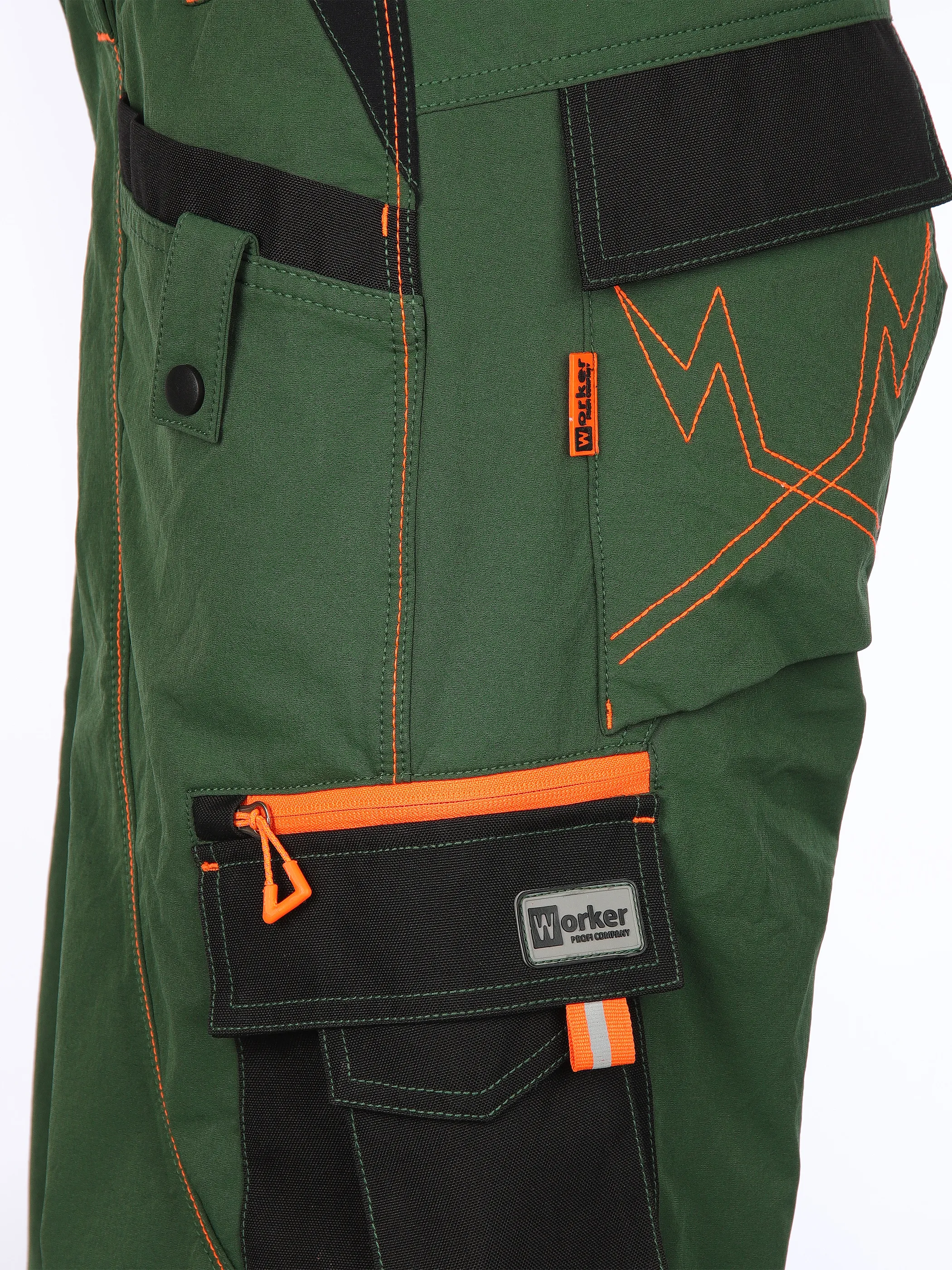 Worker He. Arbeitsshort 4-Wege Stretch Grün 906260 GRÜN 4