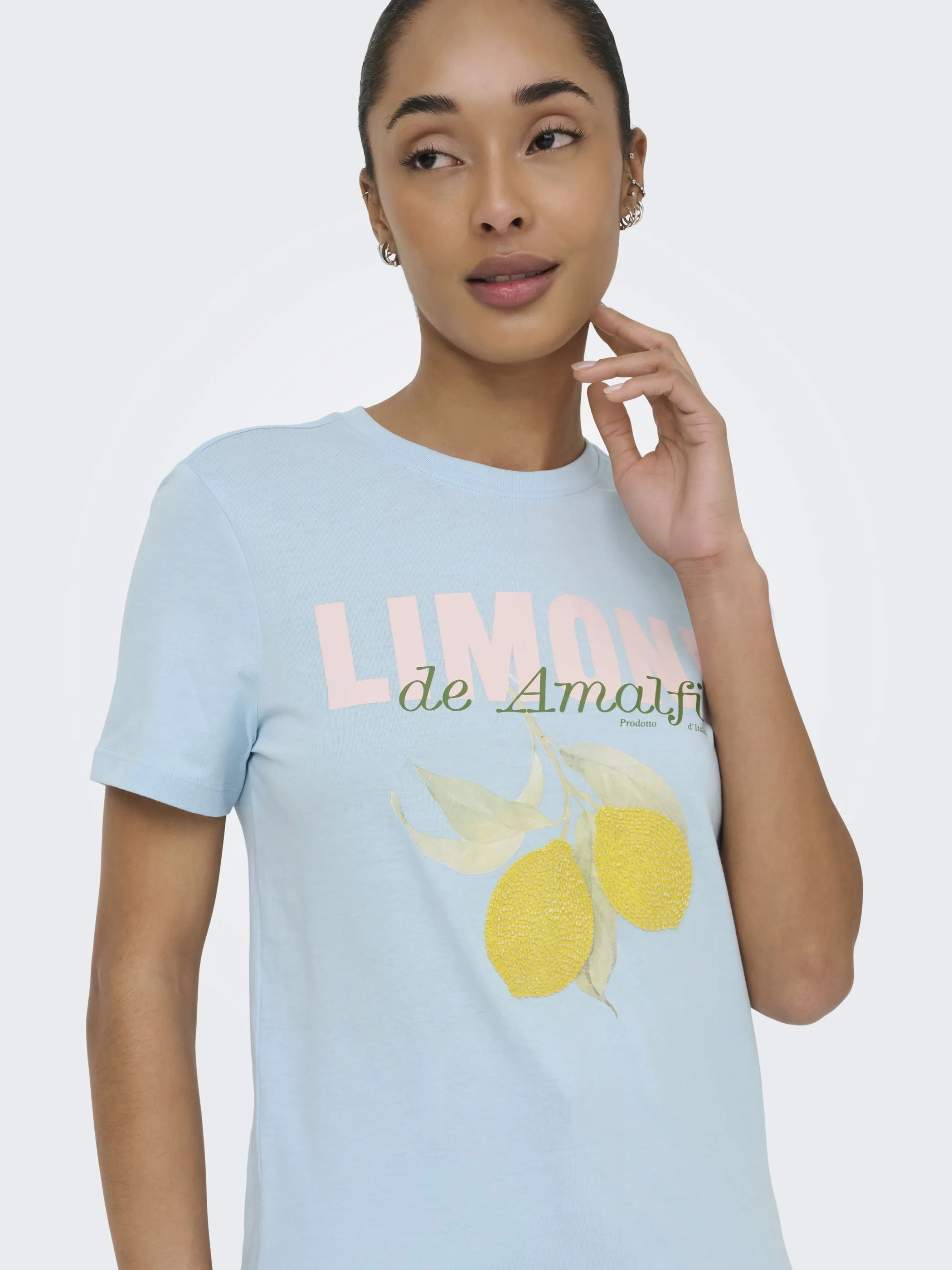 Only 15375848 ONLKITA S/S PEARL TOP Blau 926808 253196002 3