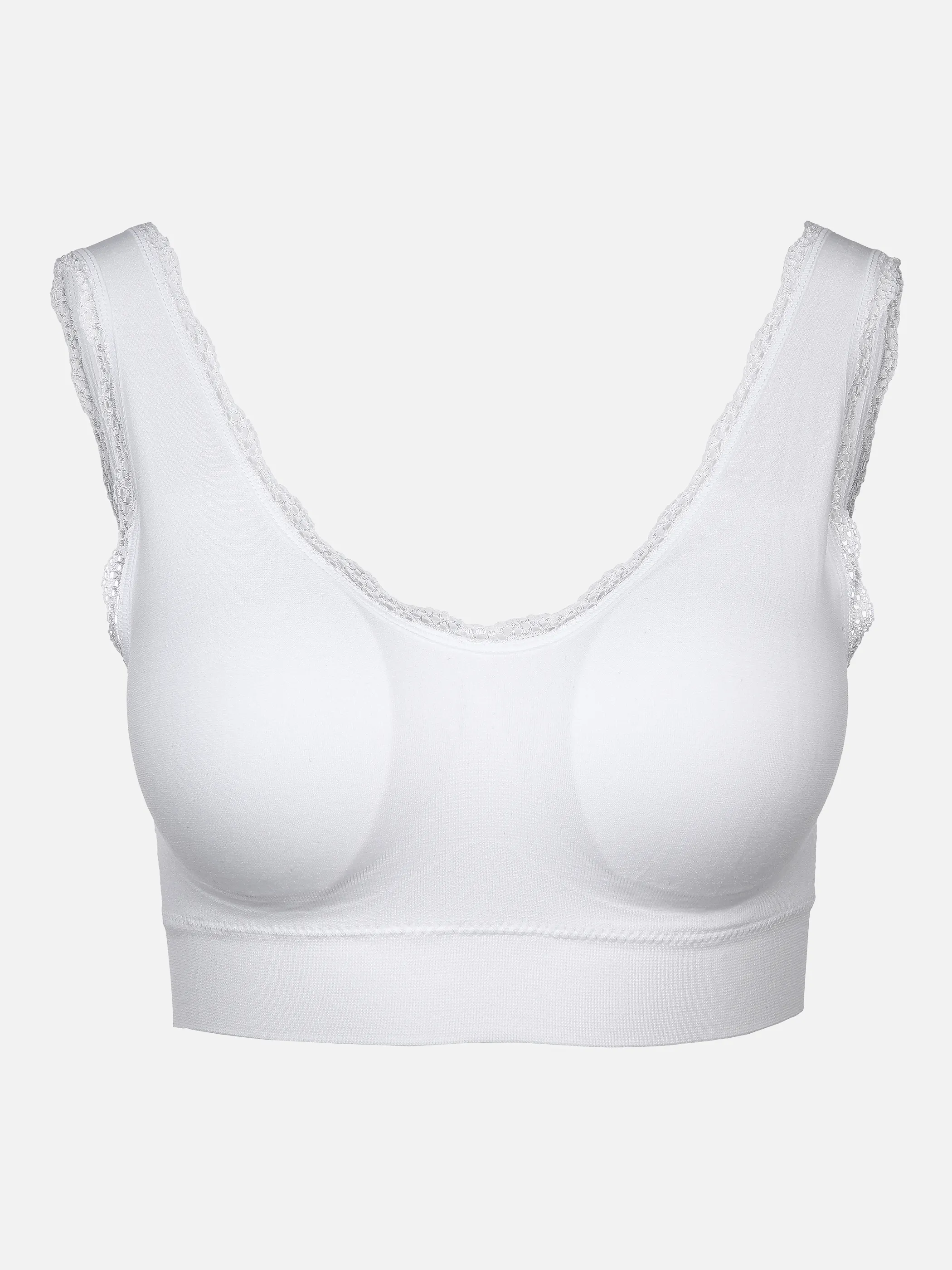 Sure Da.Seamless-Bustier mit Spitze Weiß 859467 WEIß 1