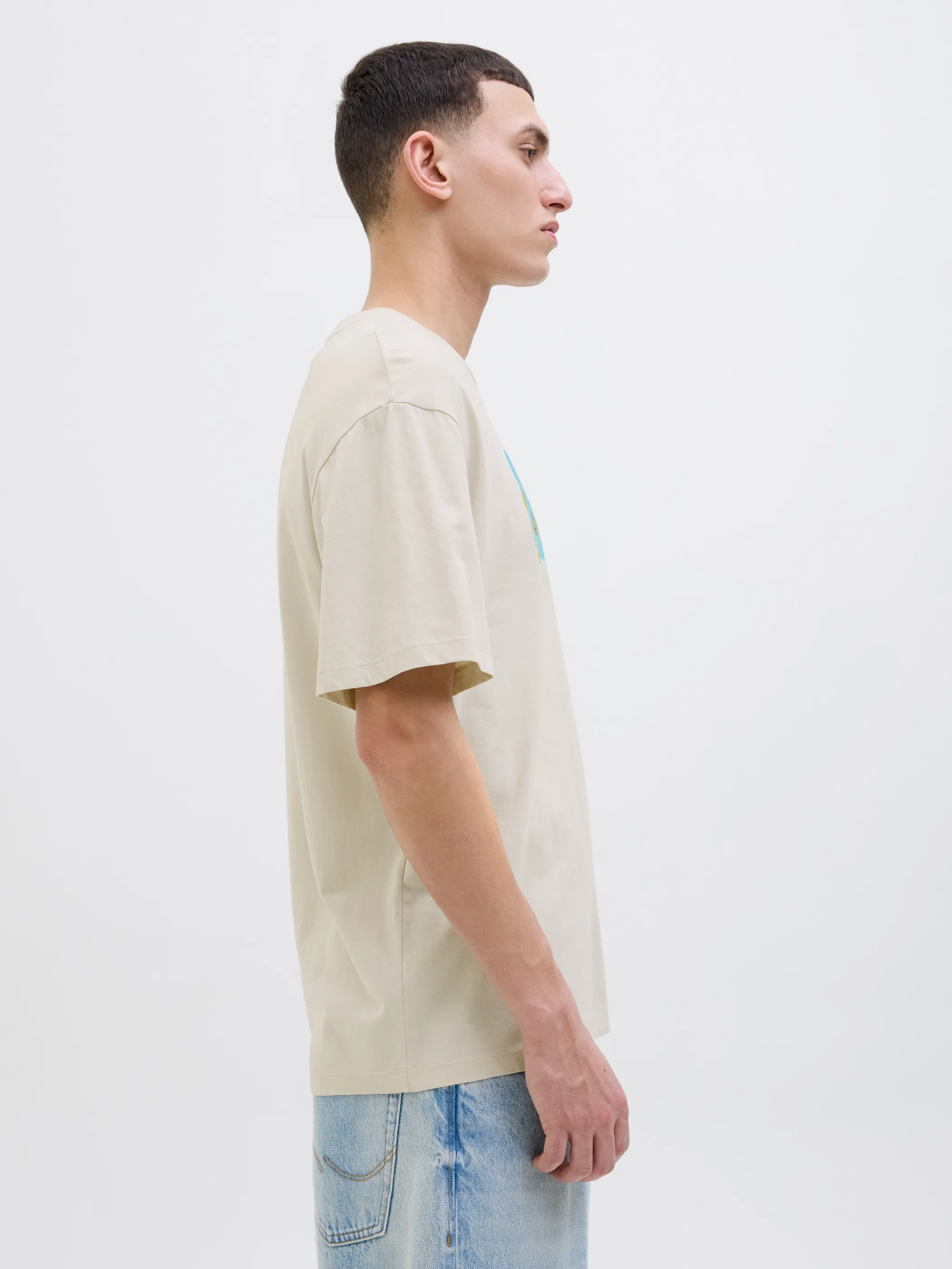 Jack Jones 12269429 JJPORTO TEE SS CREW N Braun 904467 176631 2
