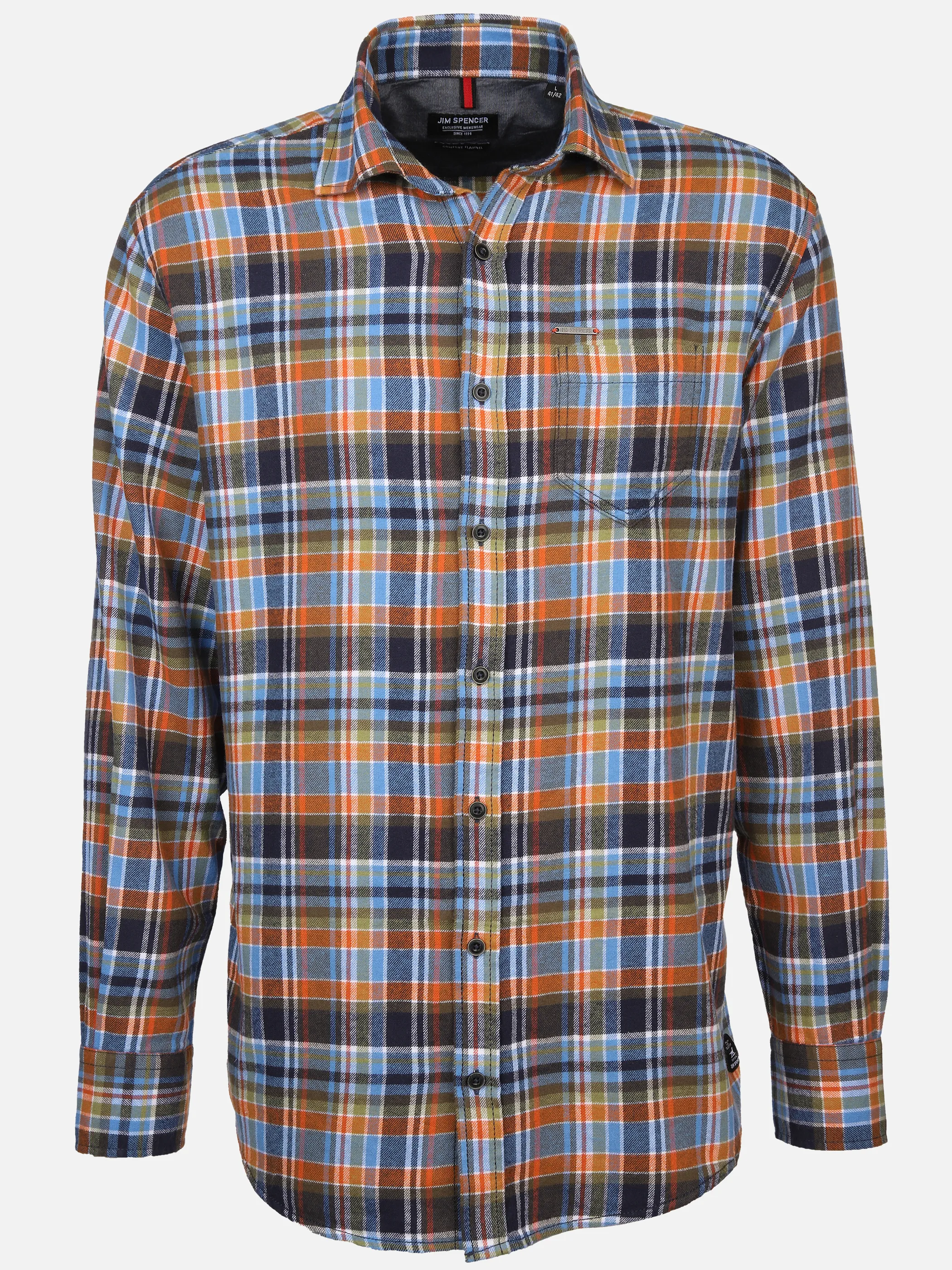 Jim Spencer He. Flanellhemd 1/1 Arm brushed Gelb 897673 GOLD 1 Jim Spencer He. Flanellhemd 1/1 Arm brushed Gelb 897673 GOLD 1