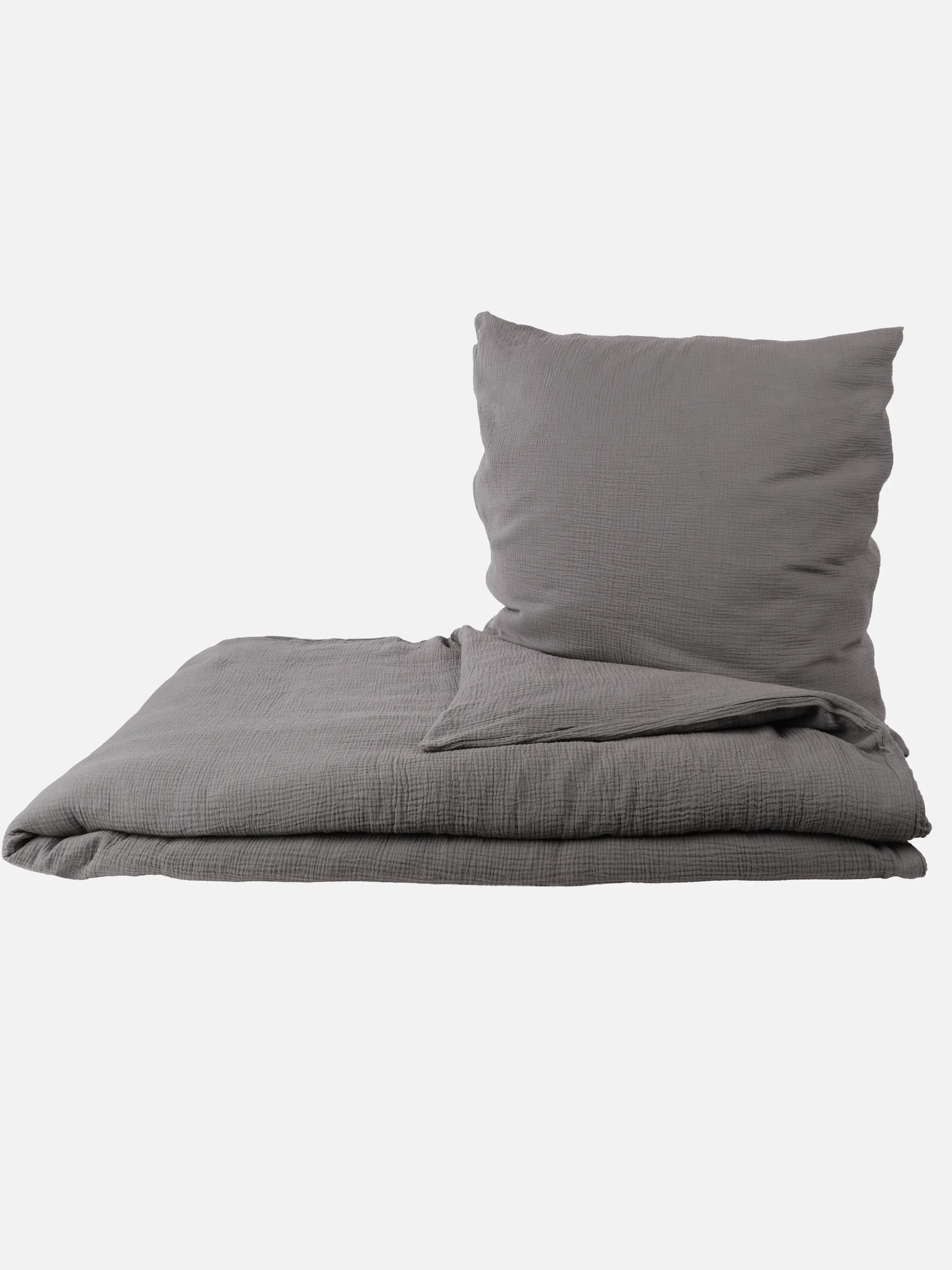 Dream House Musselin Bettwäsche 155x220 Grau 920994 GREY 1