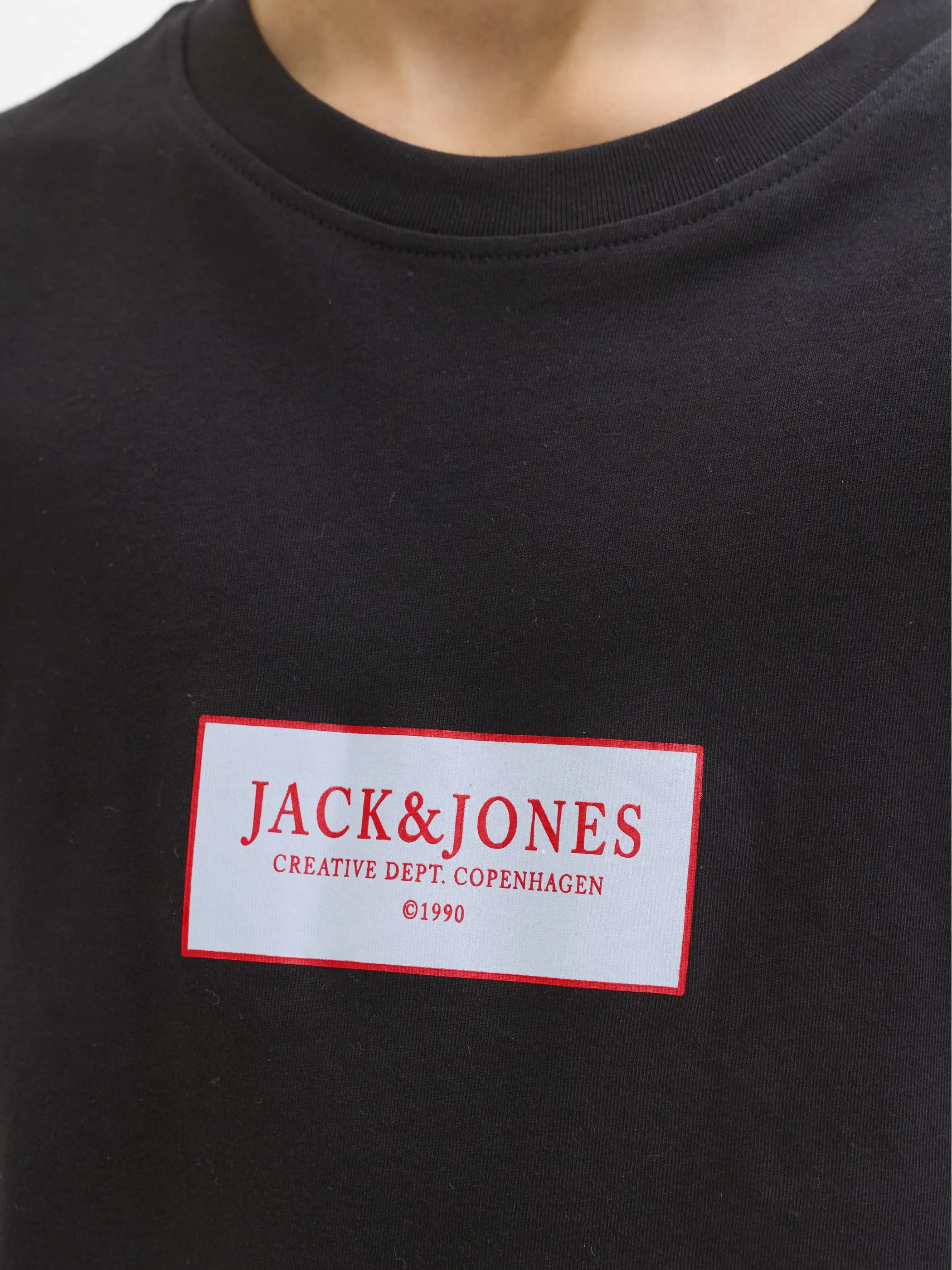 Jack&Jones Junior 12292341 JORGREENE TEE SS CREW Schwarz 918393 178012 3