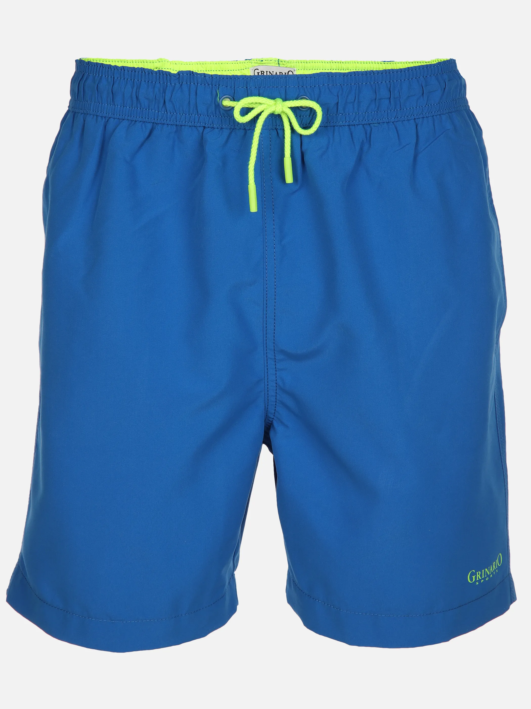 Grinario Sports He- Badehose uni, mit Kontrast Blau 890155 BLUE 1