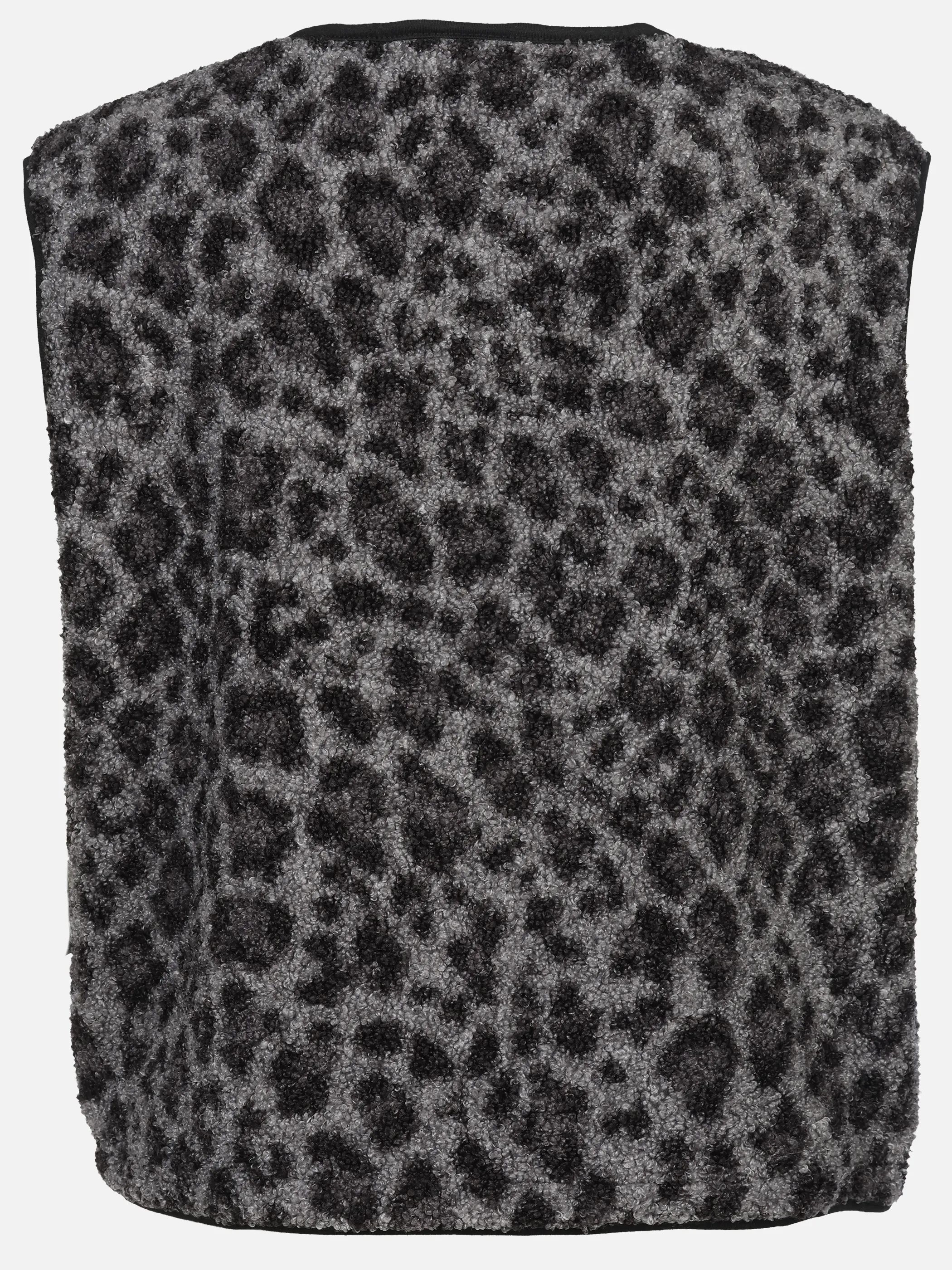 Sure Da. Teddy Fleece Weste m. Leoprint Schwarz 928446 BL 2