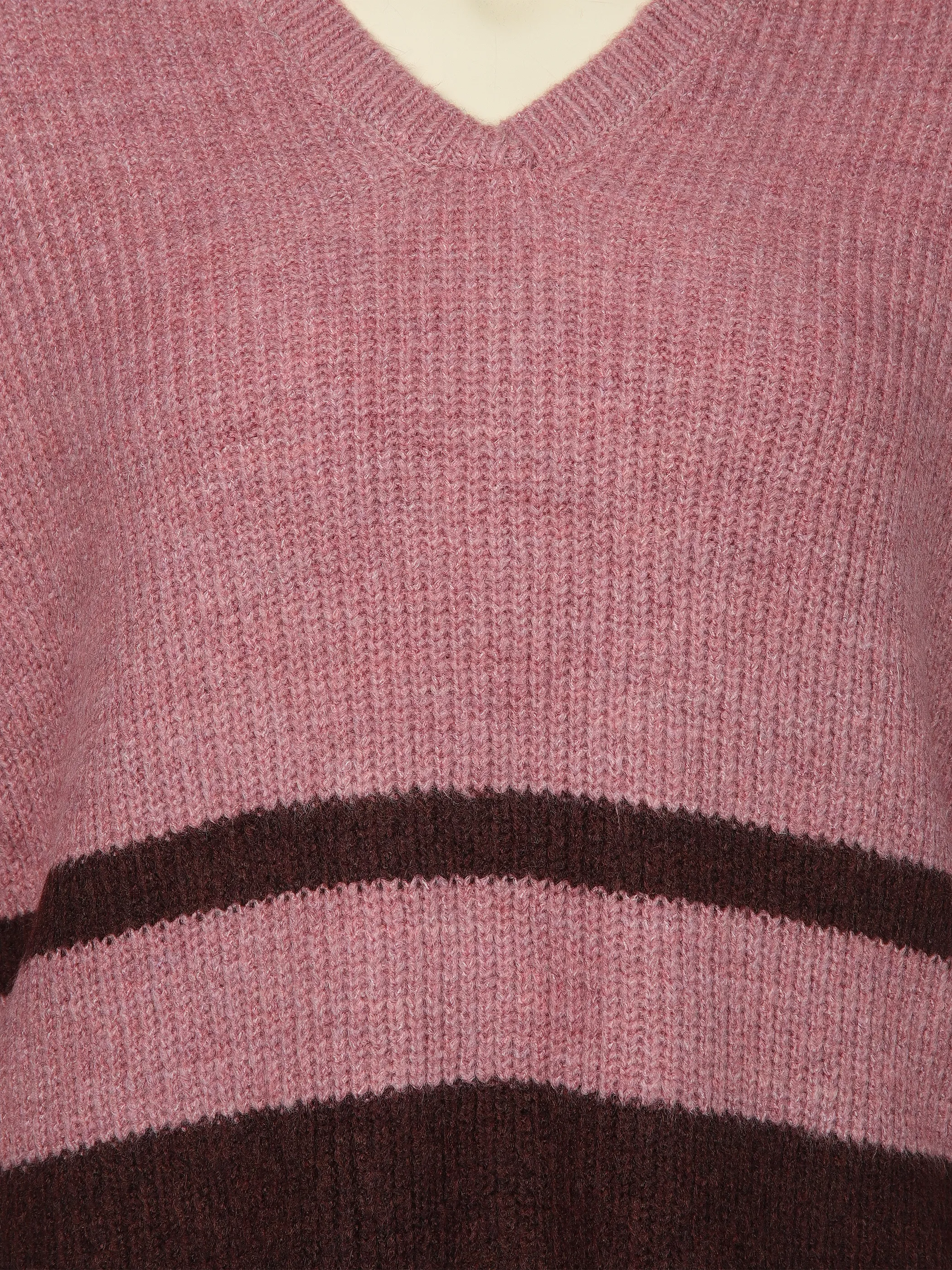 Sonja Blank Da-Pullover V-Ausschnit Lila 919491 LI/FU 3