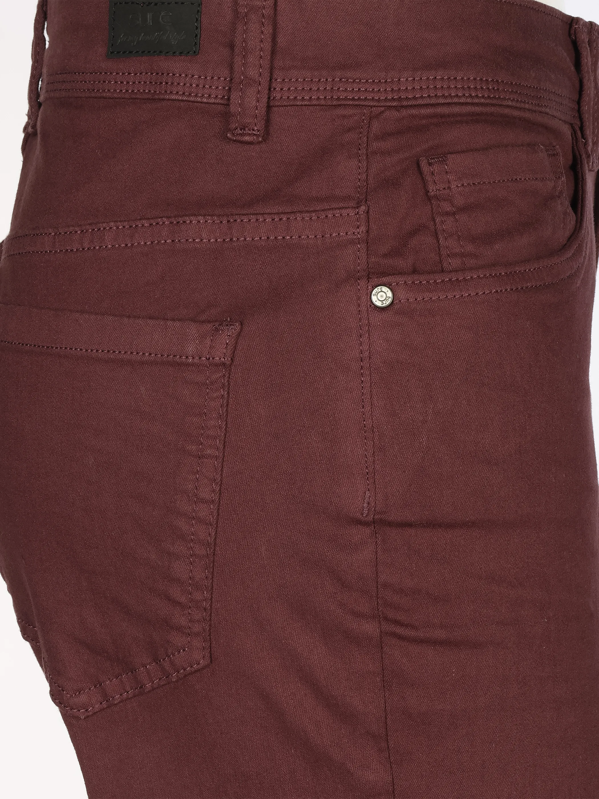 Sure Da-Hose "Tanita" super slim fit Rot 930683 BORDEAUX 4