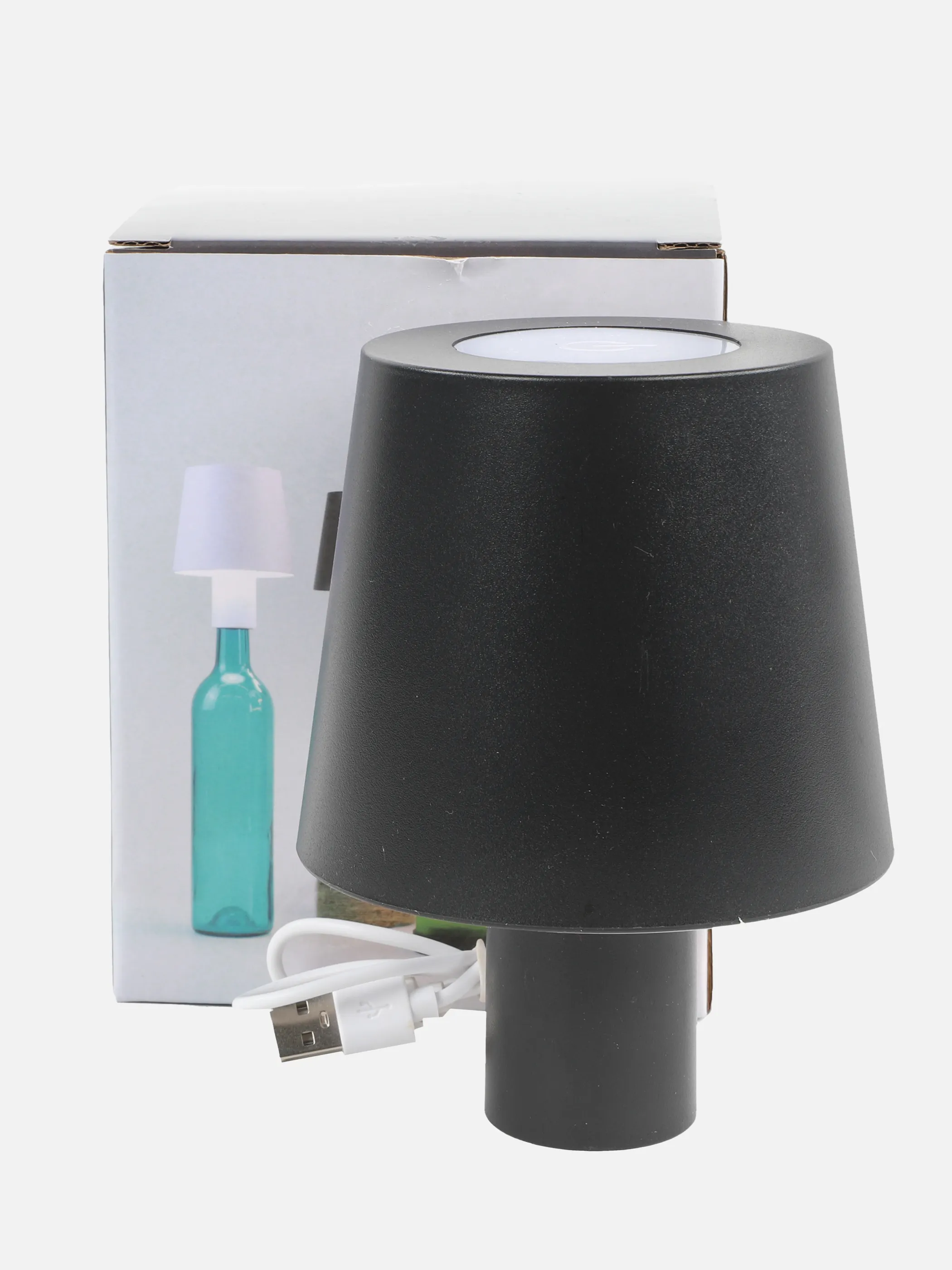 Deko Artikel Touchlampe mit Akku und Kabel Schwarz 907450 SCHWARZ 2