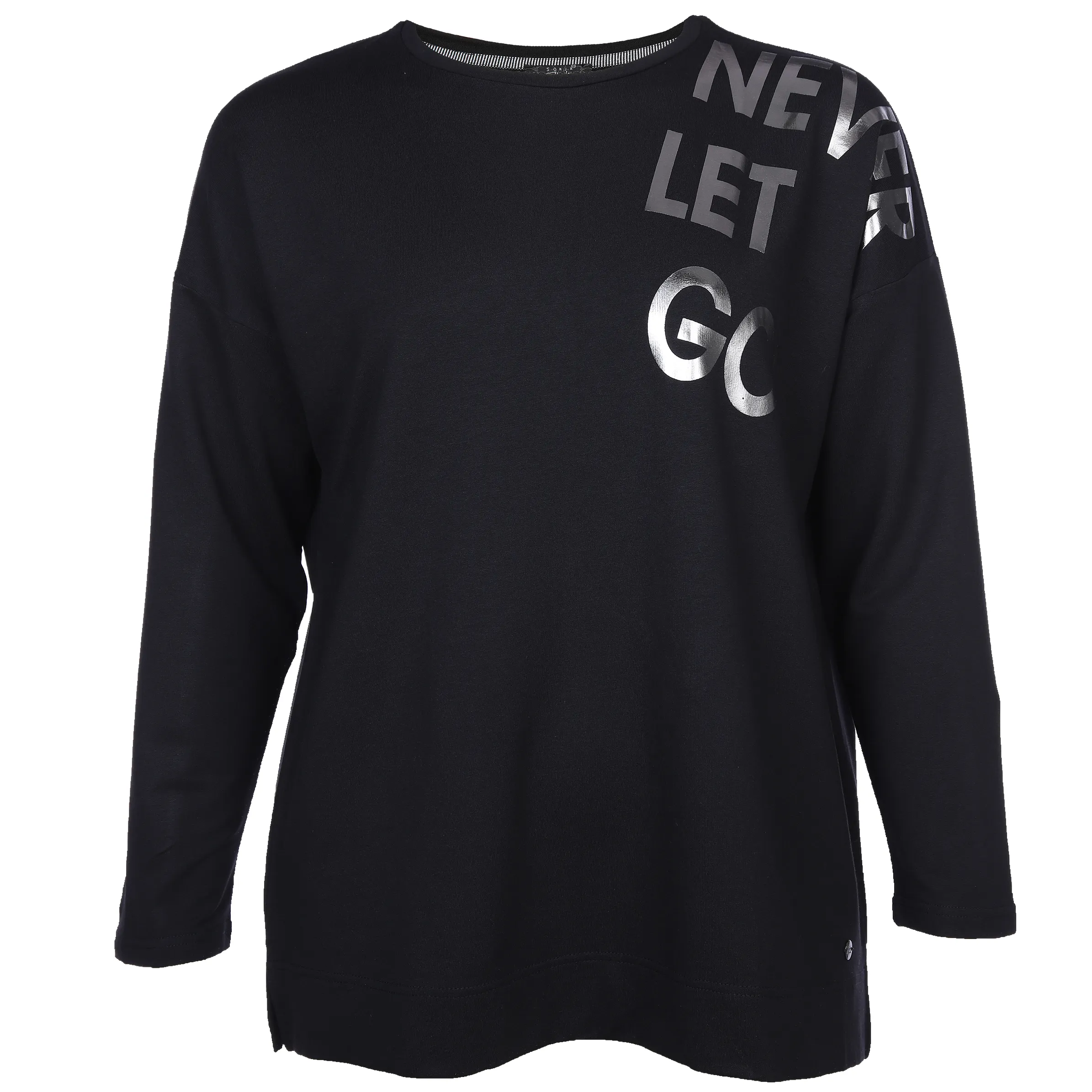 Sonja Blank Da-gr.Gr.Sweatshirt m. Druck Schwarz 880490 SCHWARZ 1 Sonja Blank Da-gr.Gr.Sweatshirt m. Druck Schwarz 880490 SCHWARZ 1