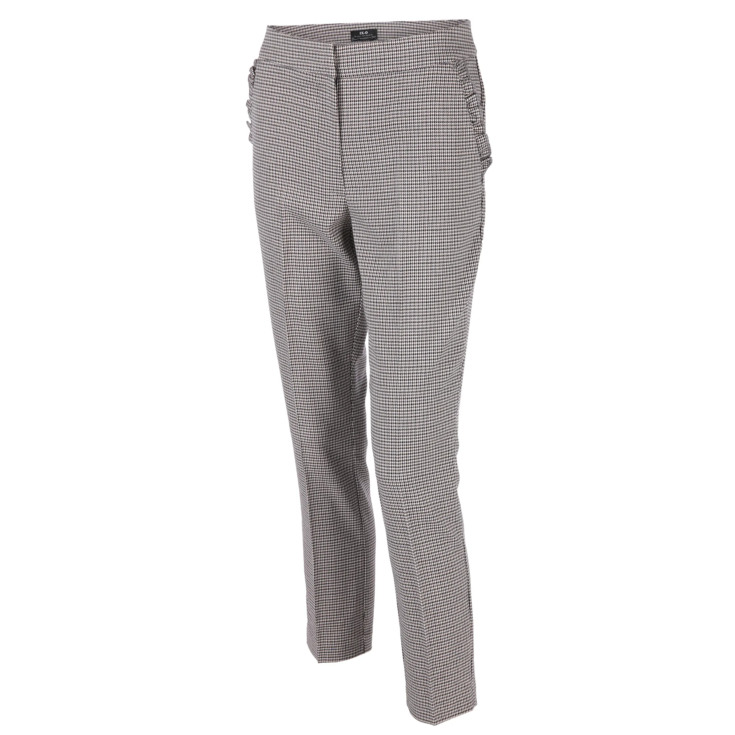 IX-O YF-Da-Hose checker/pepita Weiß 817675 BEIGE/SCHW 1