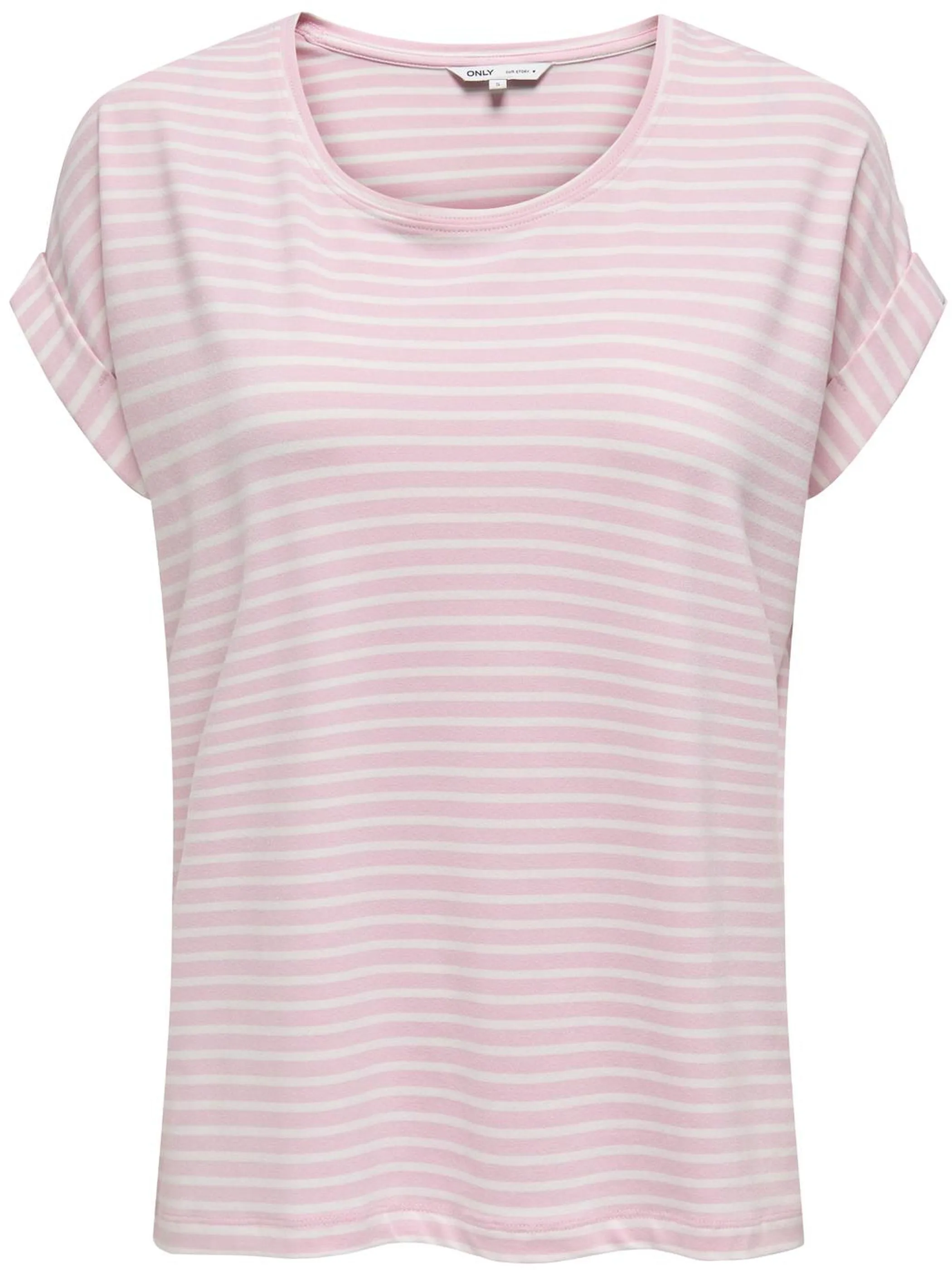 Only 15206243 ONLMOSTER STRIPE S/S Pink 846495 222912001 1