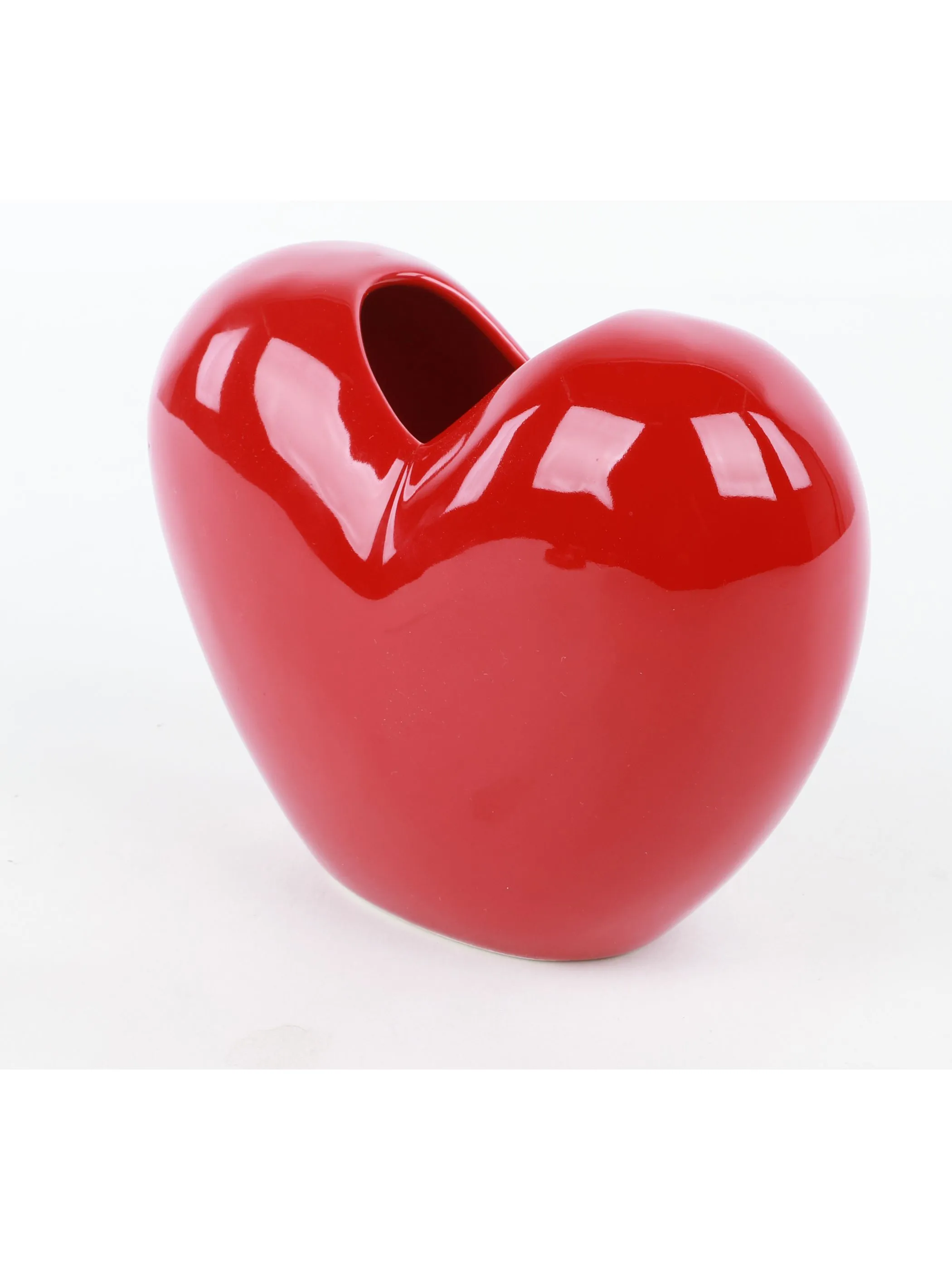 Boltze Vase Heart Rot 921761 ROT 1