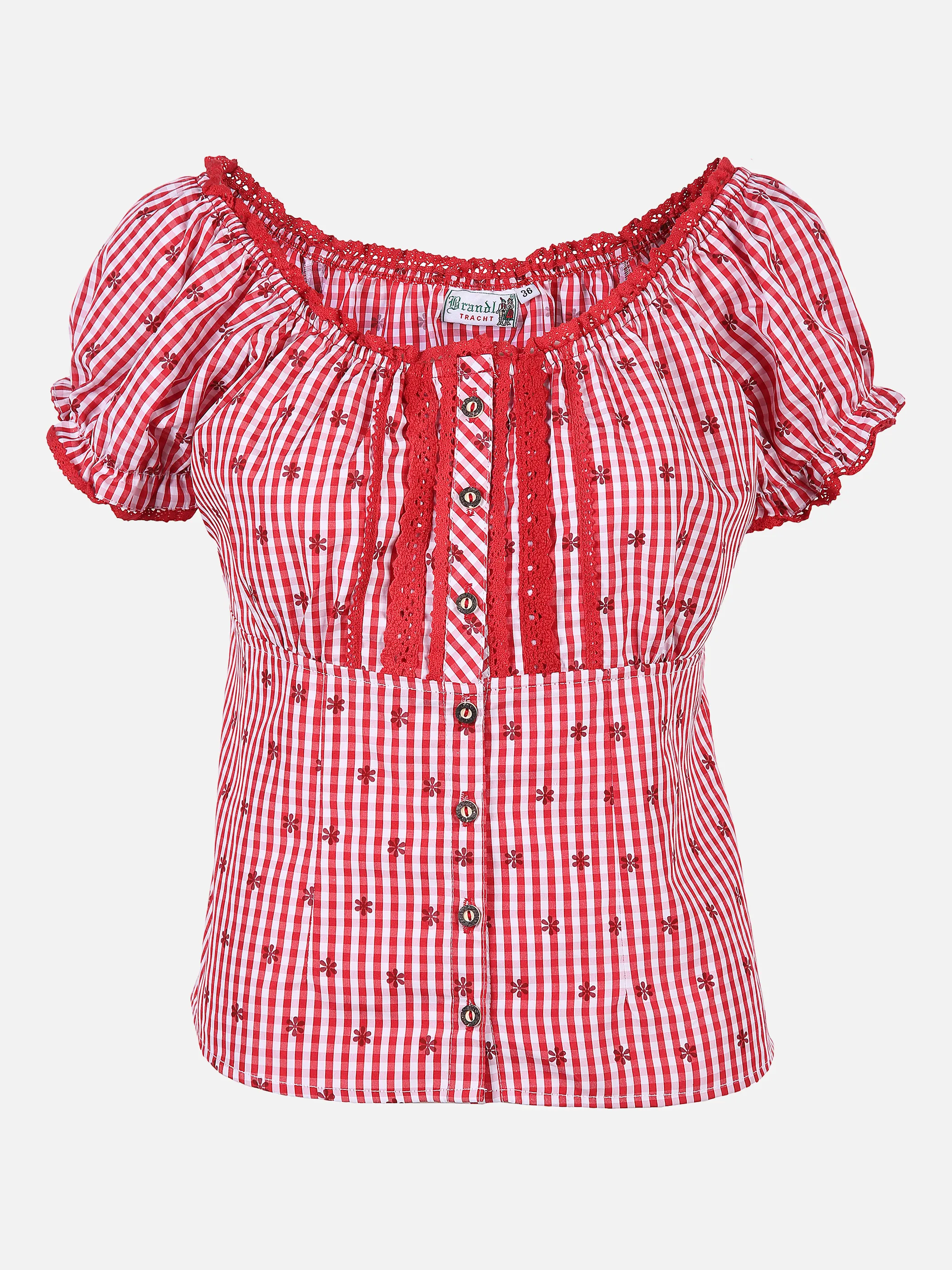 Brandl Tracht Da-Trachtenbluse Irmi Rot 822853 ROT/WEIß G 1 Brandl Tracht Da-Trachtenbluse Irmi Rot 822853 ROT/WEIß G 1