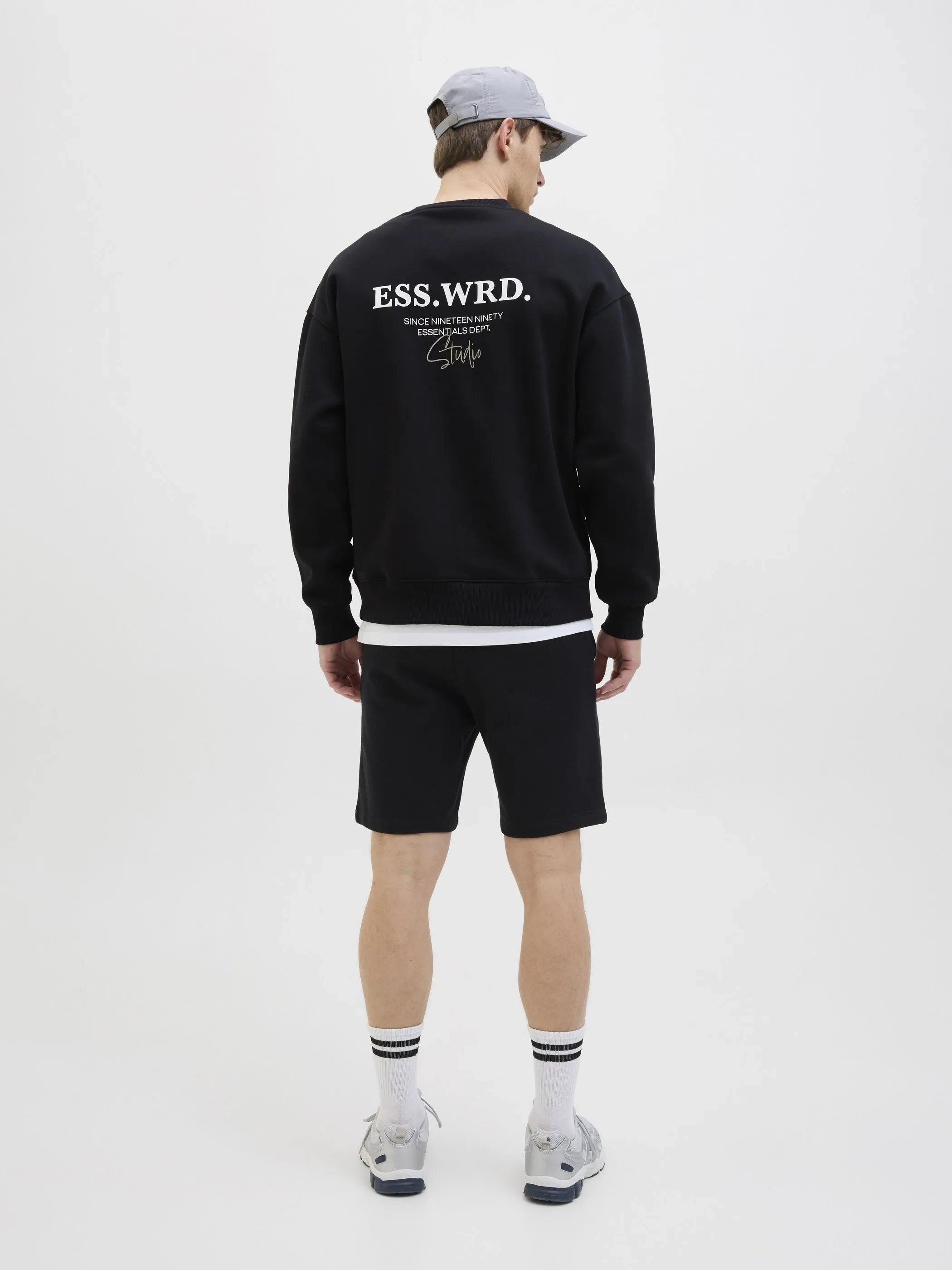 Jack Jones 12268770 JPSTGORDON BEAU SWEAT Schwarz 904463 178012 4