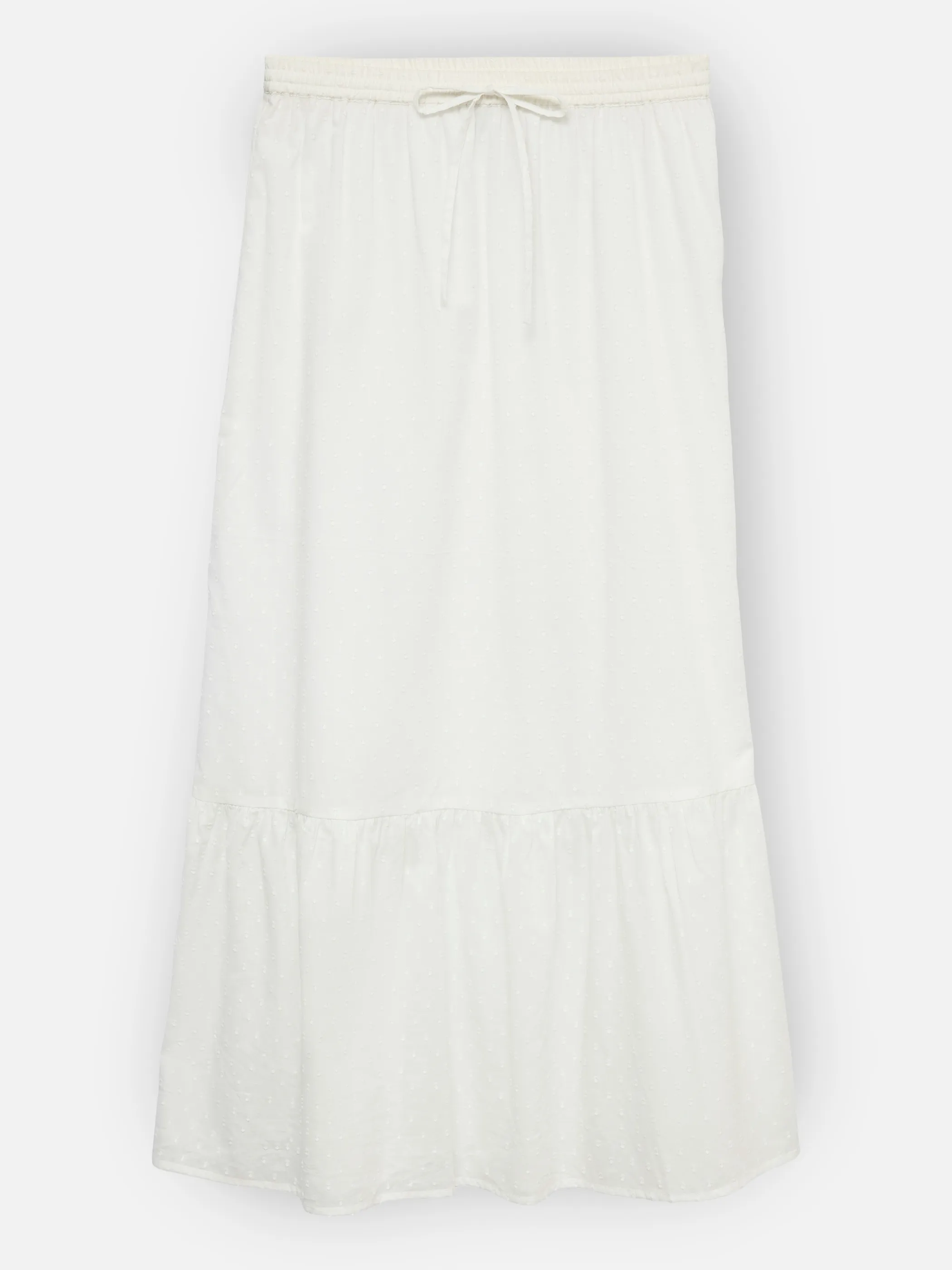 Vero Moda 10343485 VMTRINE MW MAXI SKIRT Weiß 922295 175598 2