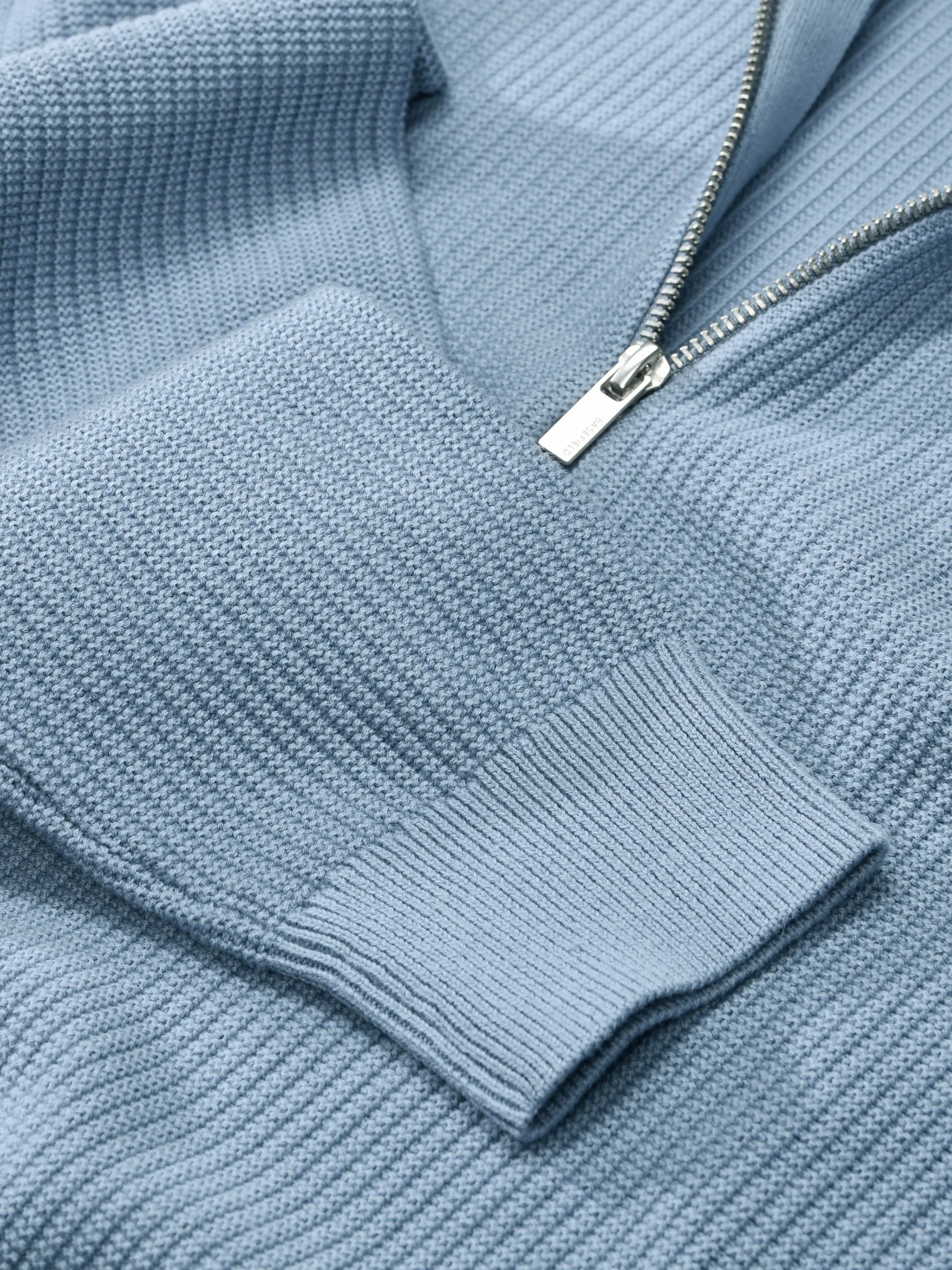 Jim Spencer 219018989 Zip Troyer Pullover Blau 933607 650 3