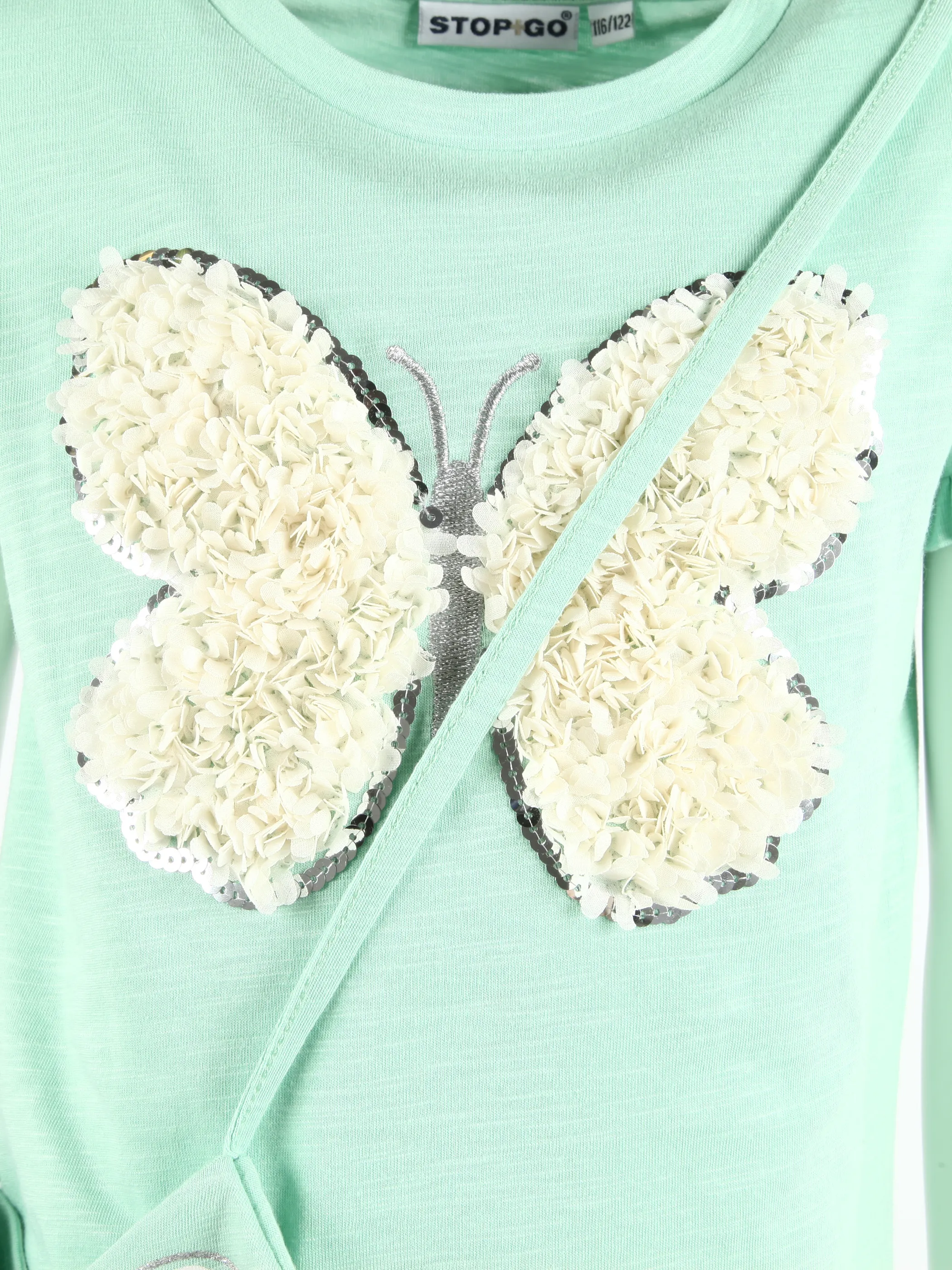 Stop + Go KM T-shirt mit Appl. + Tasche in grün und offwhite Grün 891563 GRÜN 3 Stop + Go KM T-shirt mit Appl. + Tasche in grün und offwhite Grün 891563 GRÜN 3