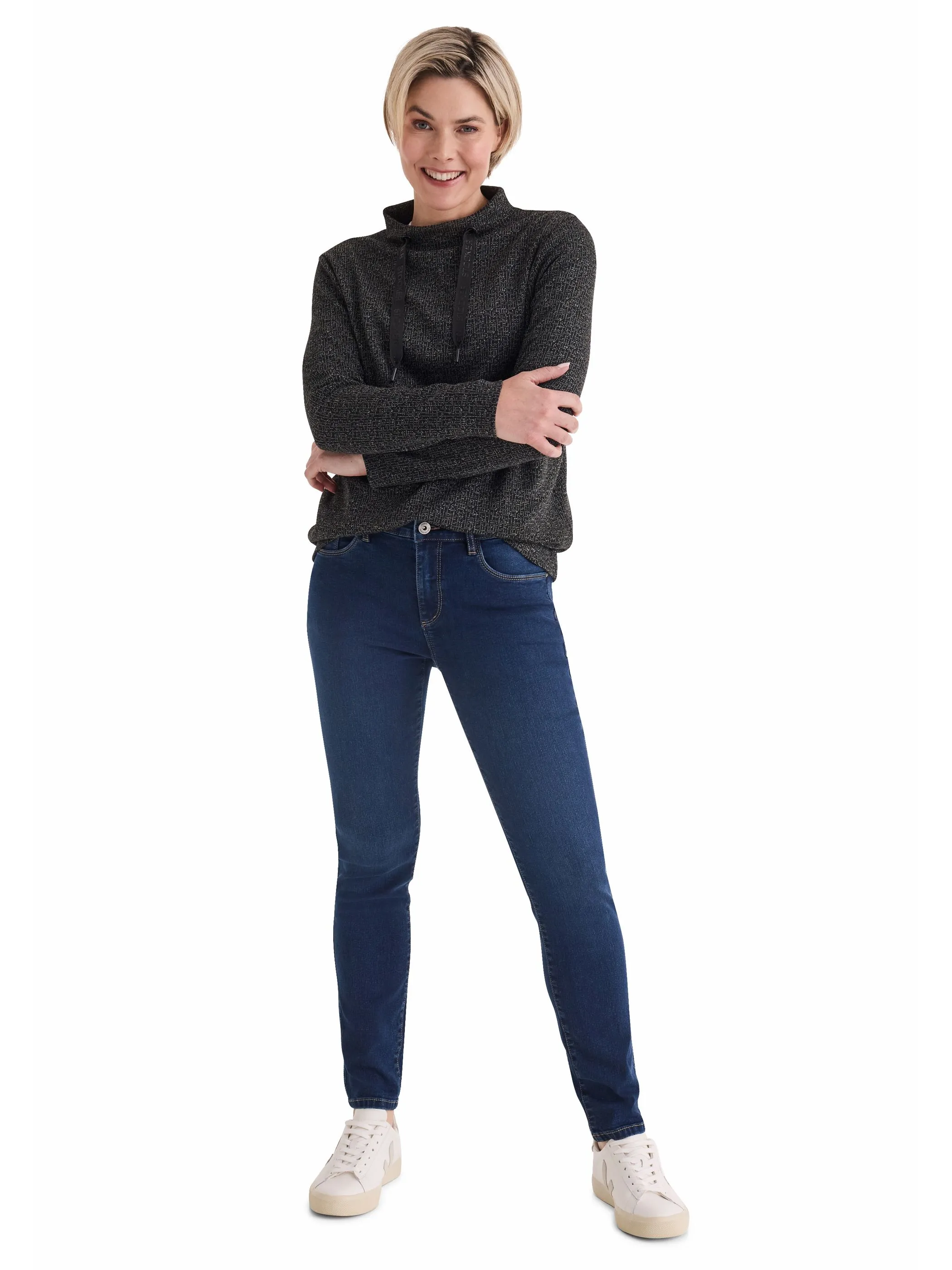 Stooker DOB 22900670007062 Da. Hosen,Flore Blau 771211 7062 1