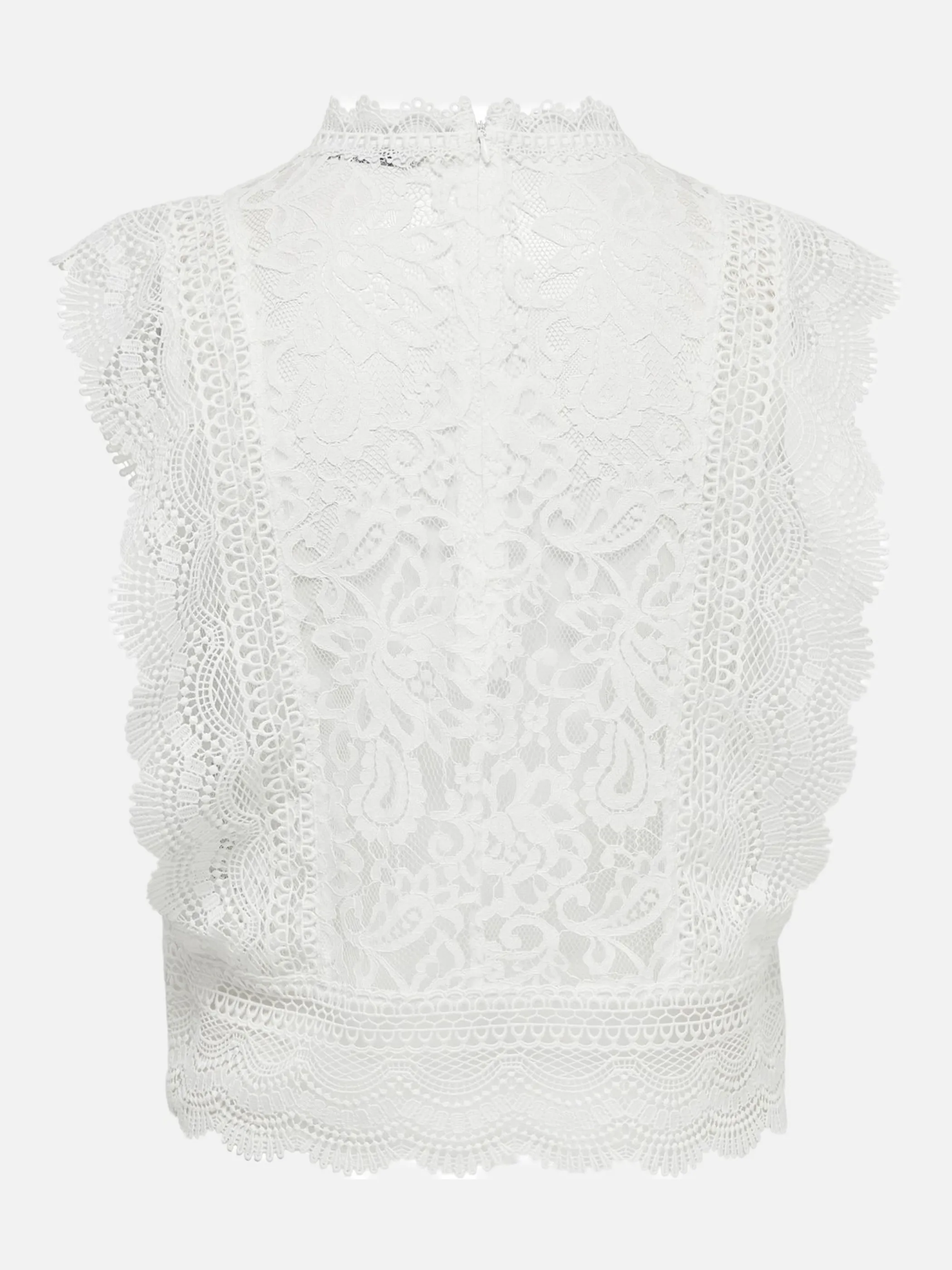 Only 15204604 ONLKARO S/L LACE TOP Weiß 834766 177922 2