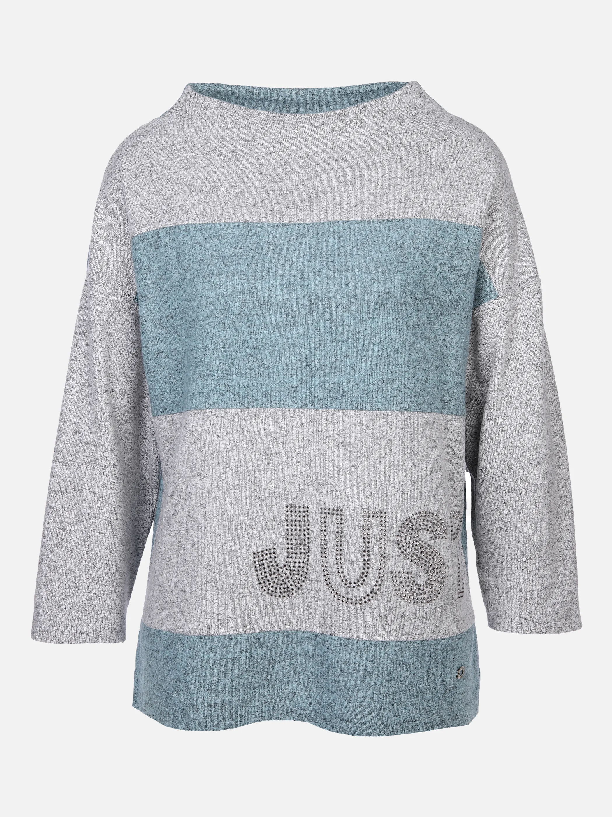 Lisa Tossa Da-Flauschshirt m.Straßmotiv Blau 872112 MINZE MEL. 1 Lisa Tossa Da-Flauschshirt m.Straßmotiv Blau 872112 MINZE MEL. 1