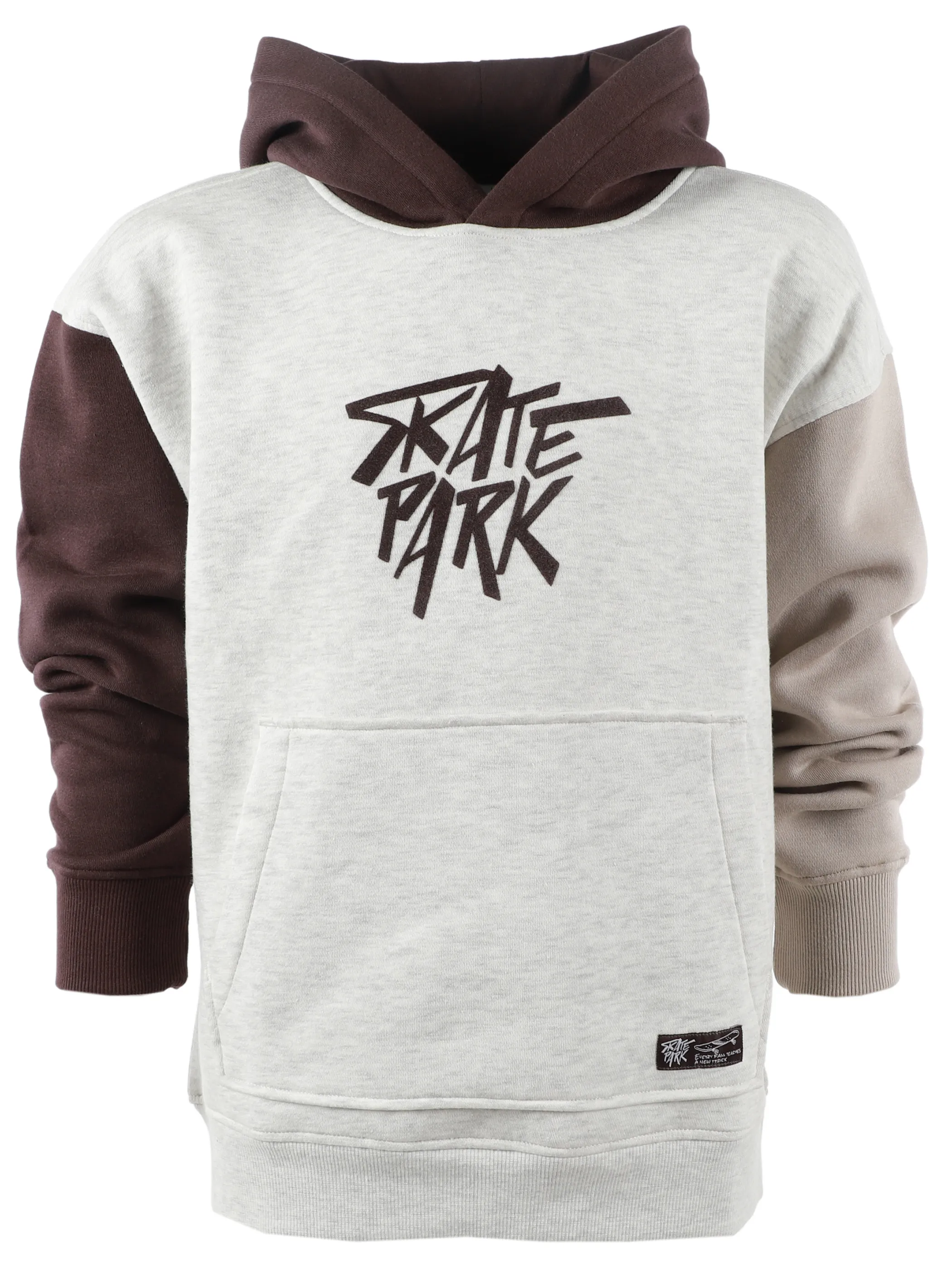One Way JJ Sweatshirt weiß mit braun/schwarzen Ärmeln Weiß 930132 WEIß 4