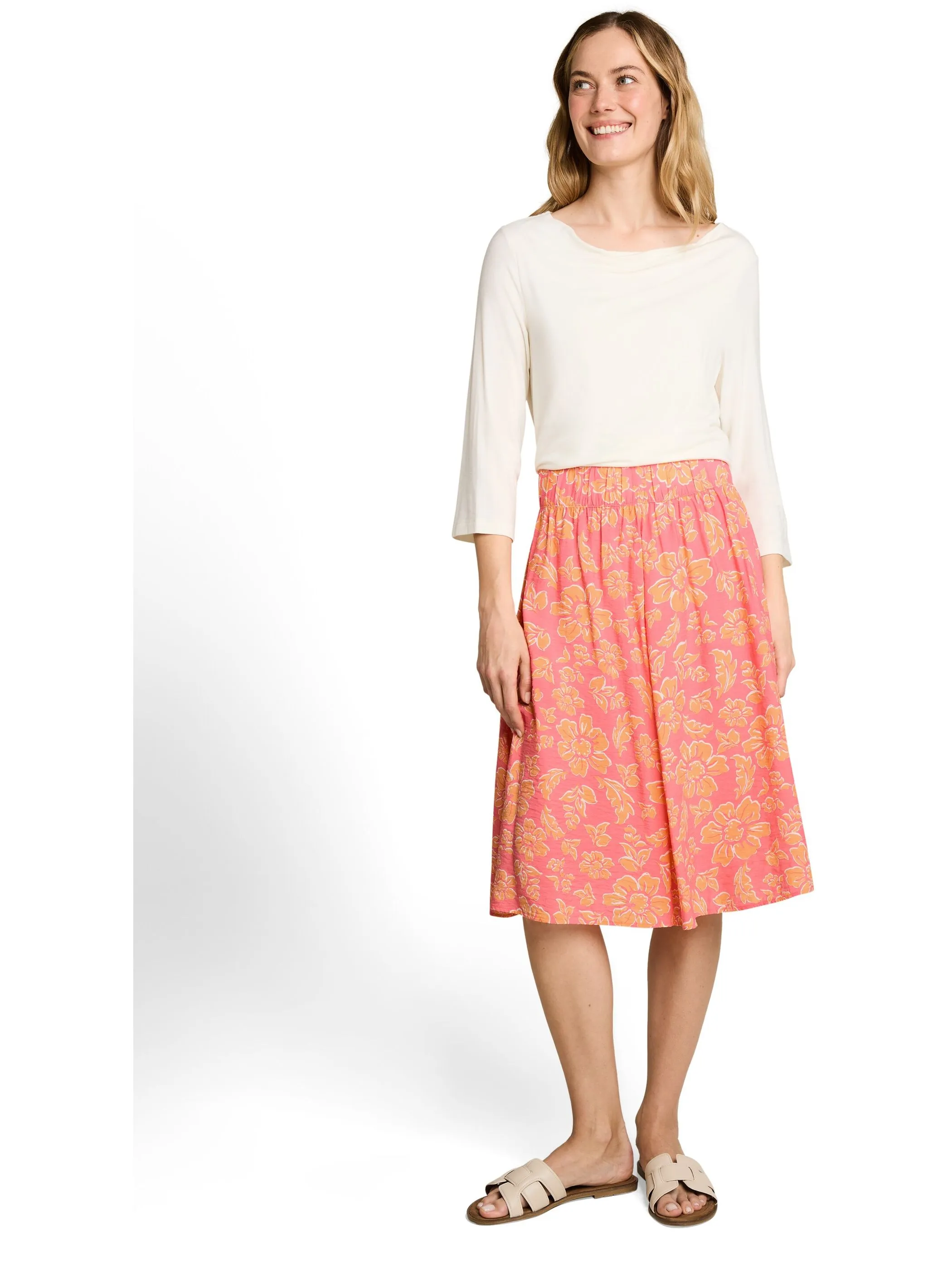 Tom Tailor 1051273 skirt crinkled Pink 926014 40255 4