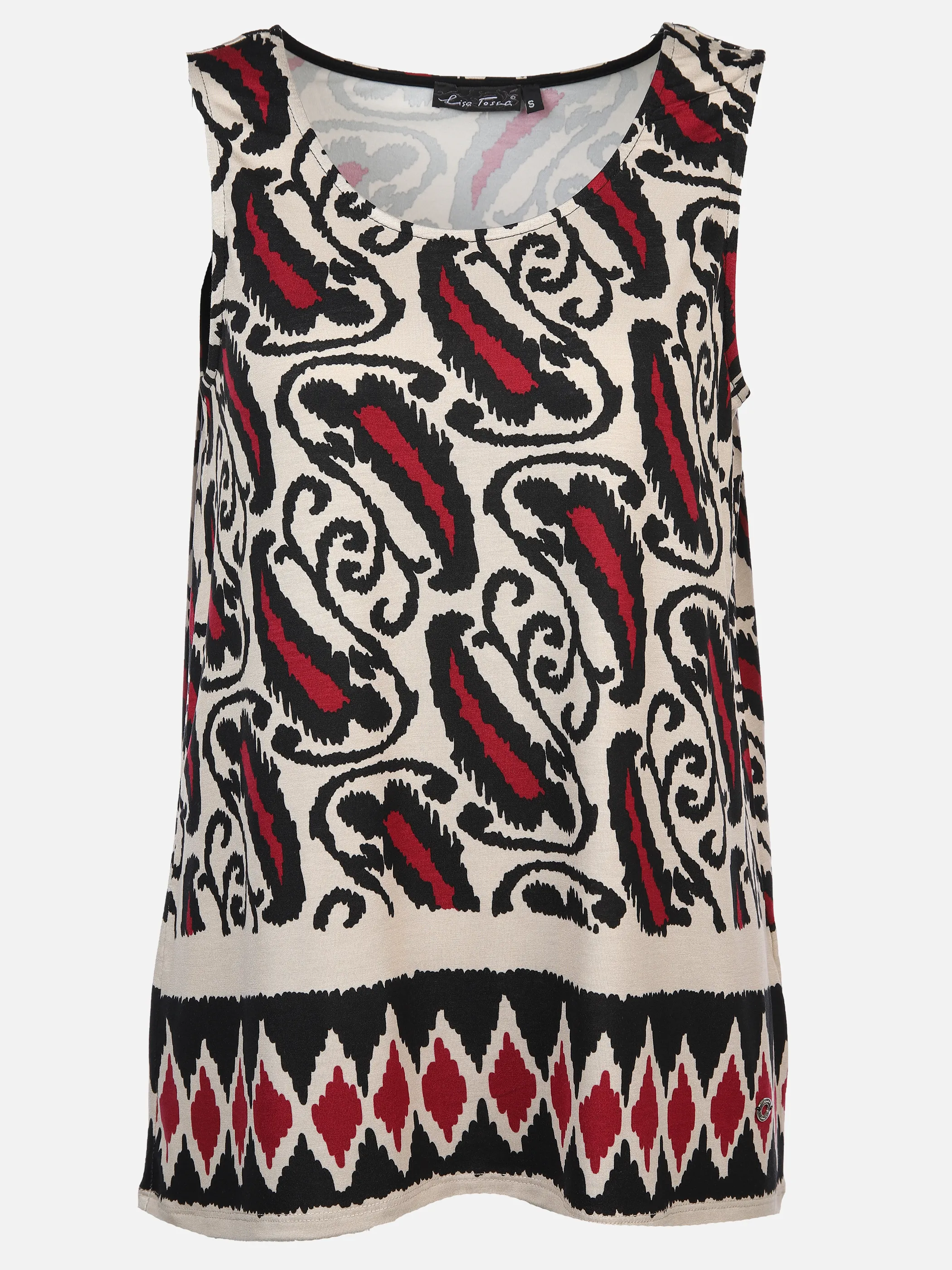 Lisa Tossa Da-Top m. Ethno-Bordürendruck Weiß 897591 KITT 1 Lisa Tossa Da-Top m. Ethno-Bordürendruck Weiß 897591 KITT 1