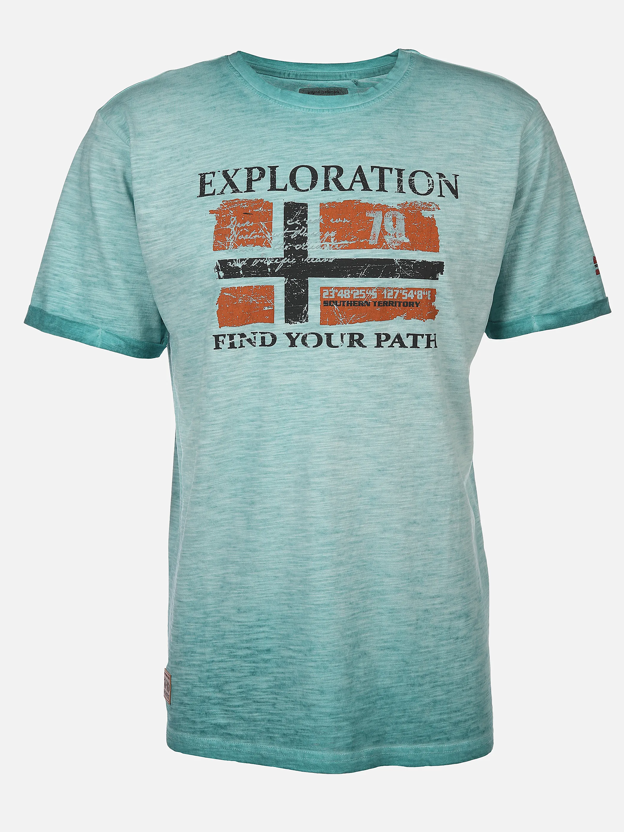 Southern Territory He. T-Shirt 1/2 Arm Logo Blau 893166 AQUA 1 Southern Territory He. T-Shirt 1/2 Arm Logo Blau 893166 AQUA 1