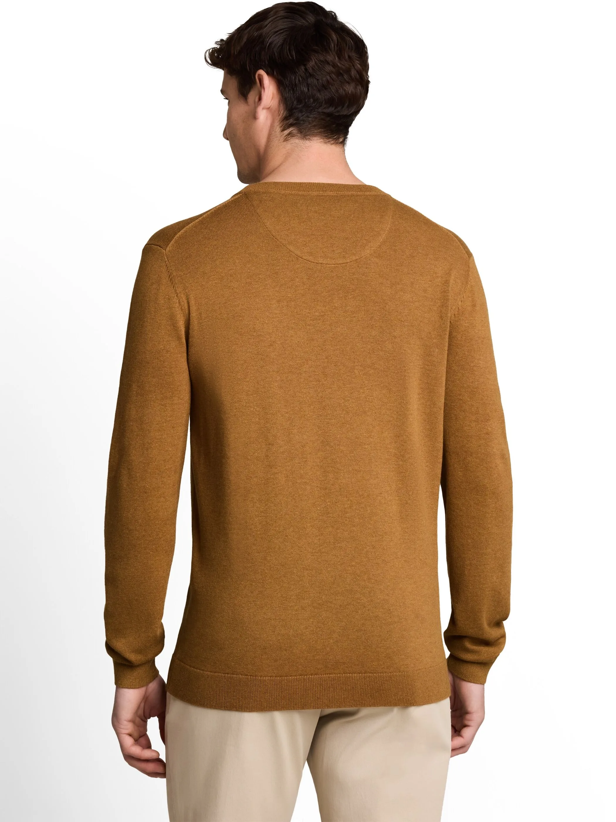 Tom Tailor 1039805 NOS basic crewneck knit Braun 898460 32718 2