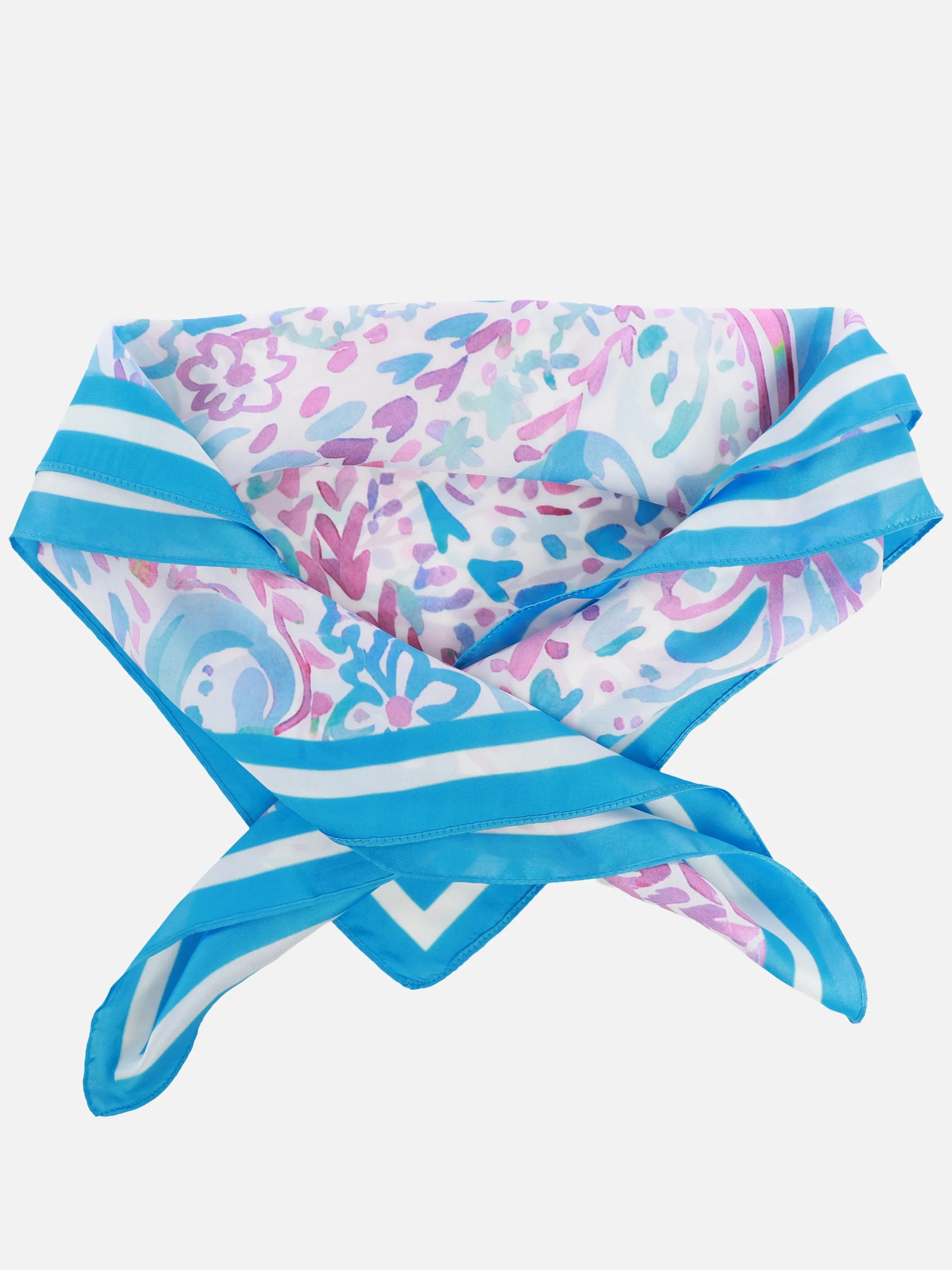 Sure Da-Nickytücher 70*70 cm Blau 930531 PAISLEY 2