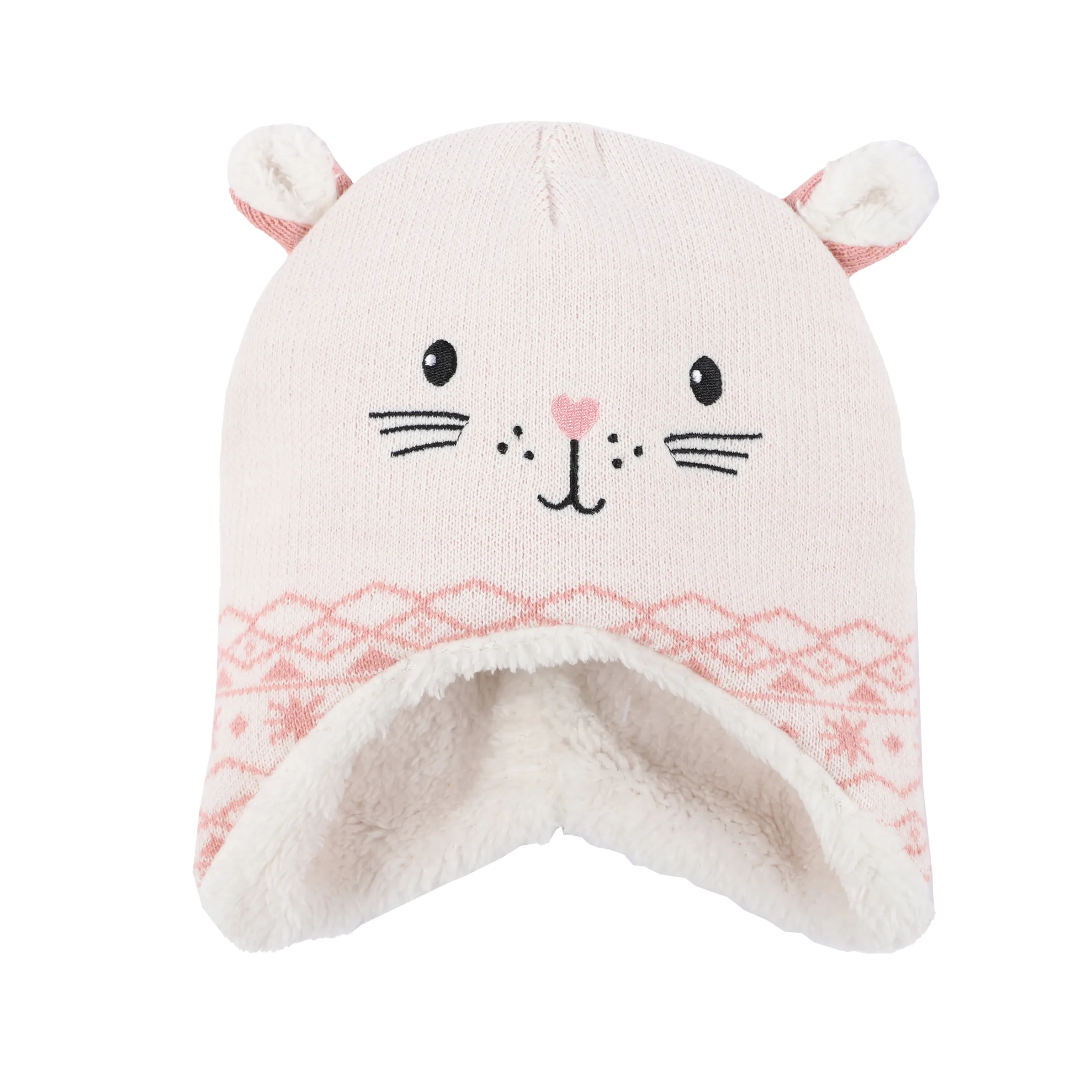 Bubble Gum BM Mütze in weiß mit Katzengesicht Weiß 884860 WEIß 1 Bubble Gum BM Mütze in weiß mit Katzengesicht Weiß 884860 WEIß 1