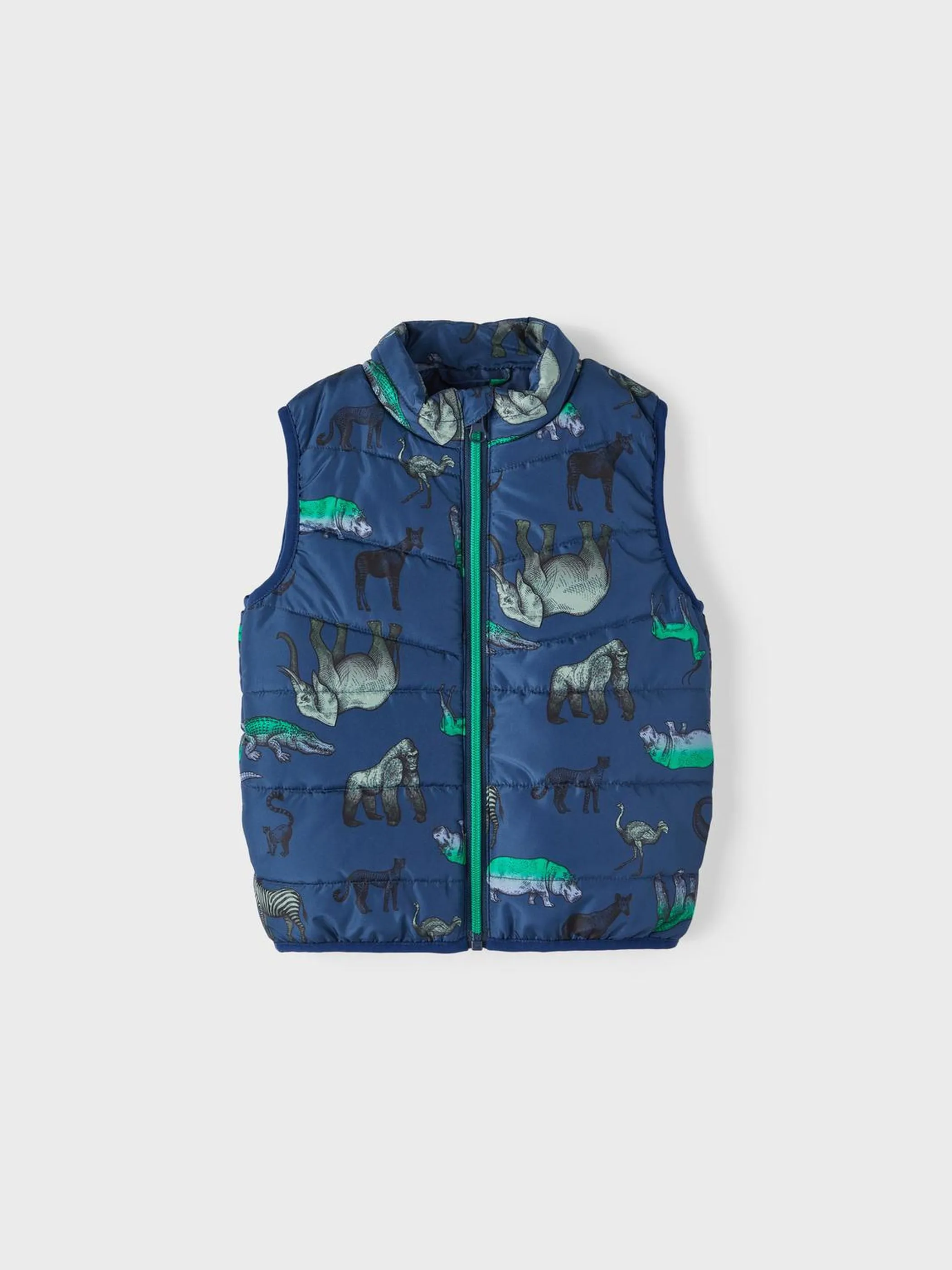 name it 13211819 NMMMYLANE VEST ANIMAL Blau 873481 212691 1