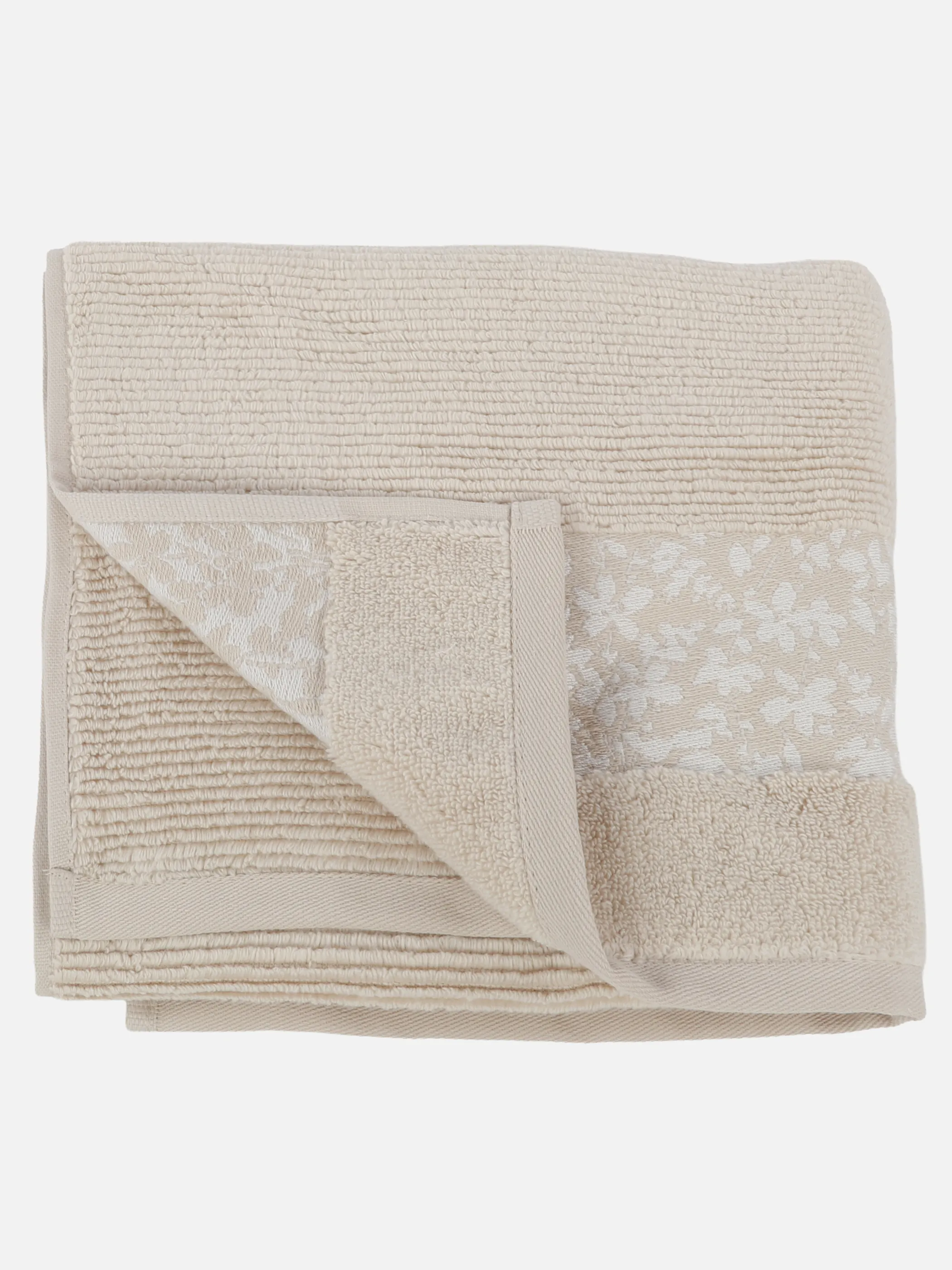 Dream House Handtuch mit Bordüre 50x100 Weiß 923129 OATMEAL 1