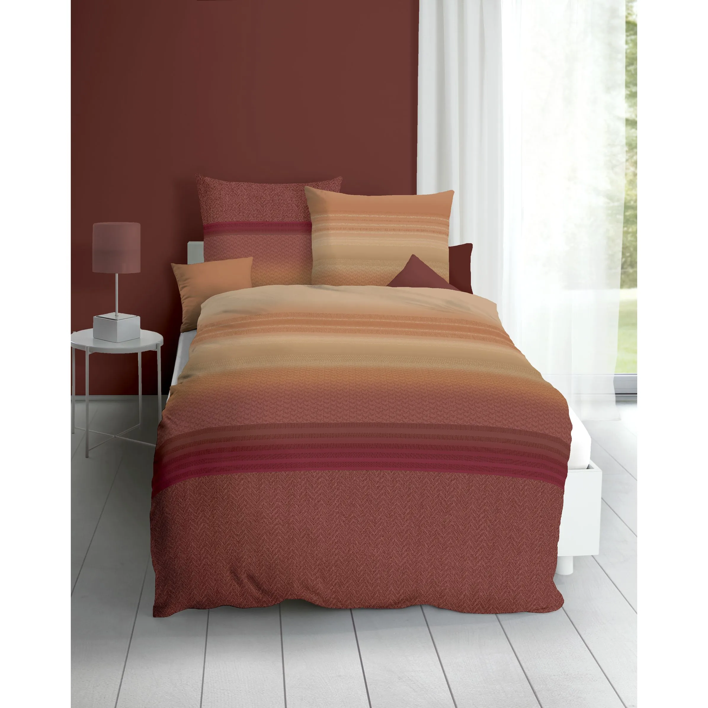 Kaeppel I Biberbettwäsche Division 135x2 Rot 888445 KUPFER 1 Kaeppel I Biberbettwäsche Division 135x2 Rot 888445 KUPFER 1