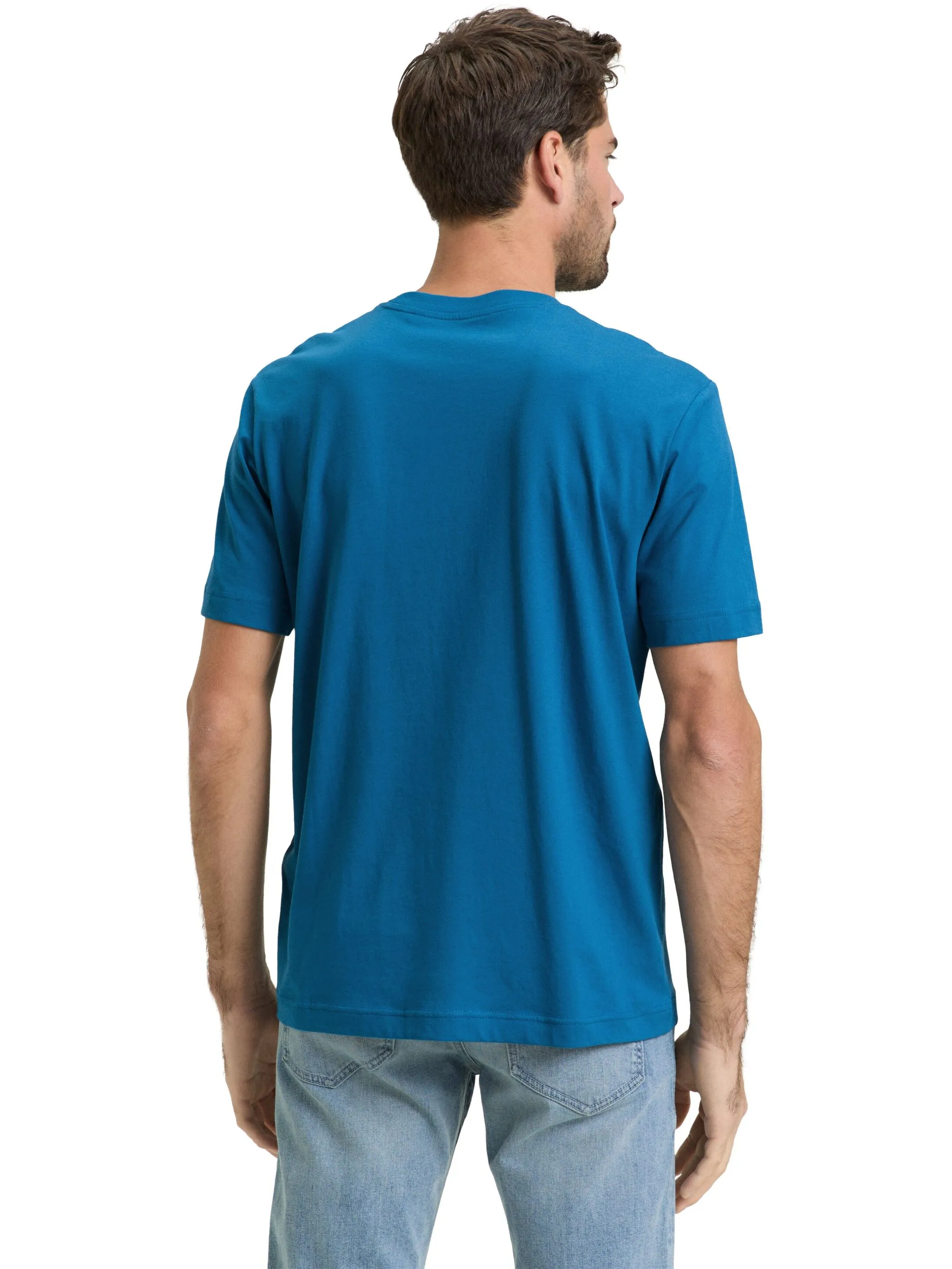 Tom Tailor 1037735 NOS logo tee Türkis 884276 28857 2