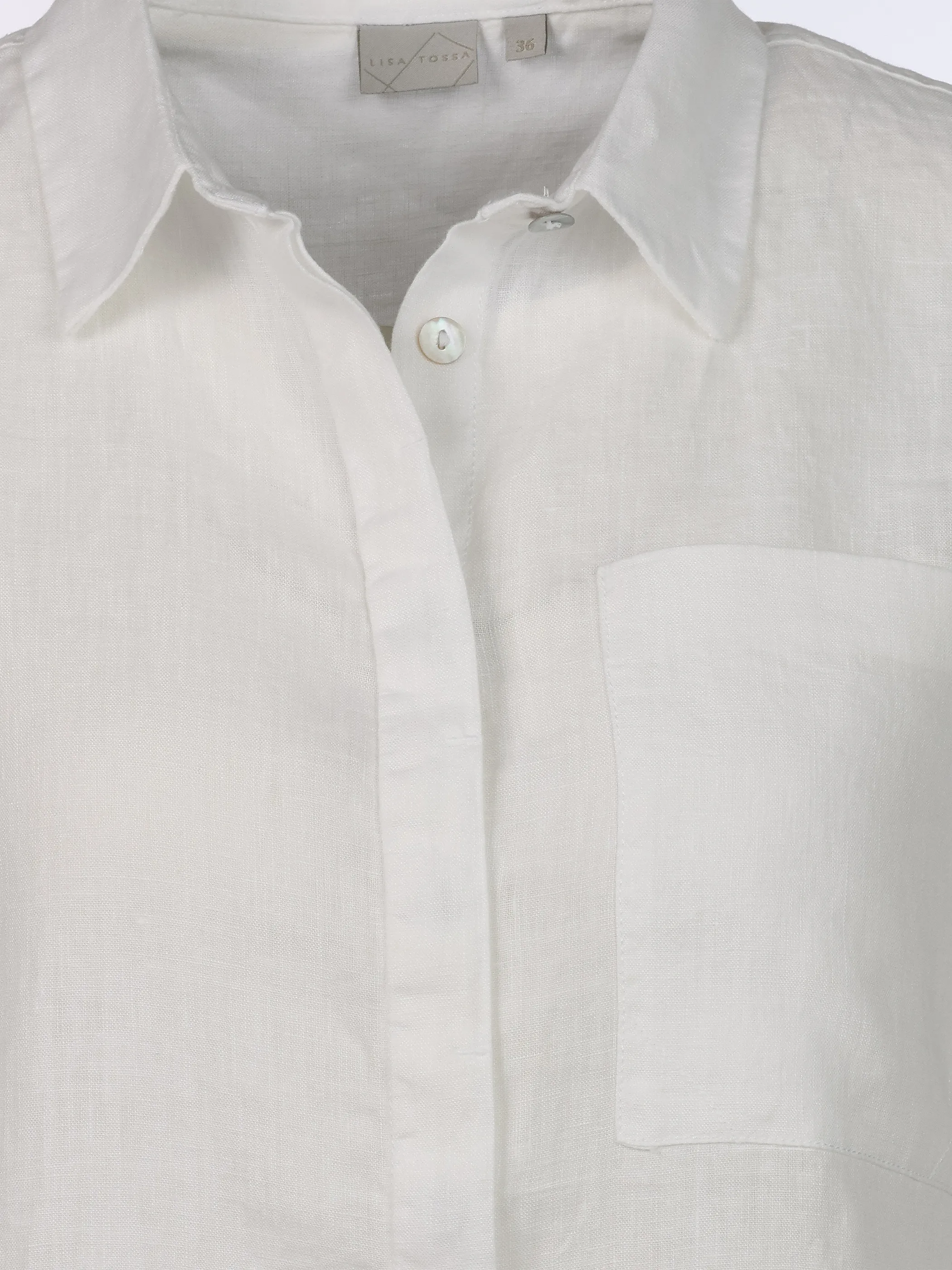 Lisa Tossa Da-Leinenbluse Weiß 921020 WHITE 3