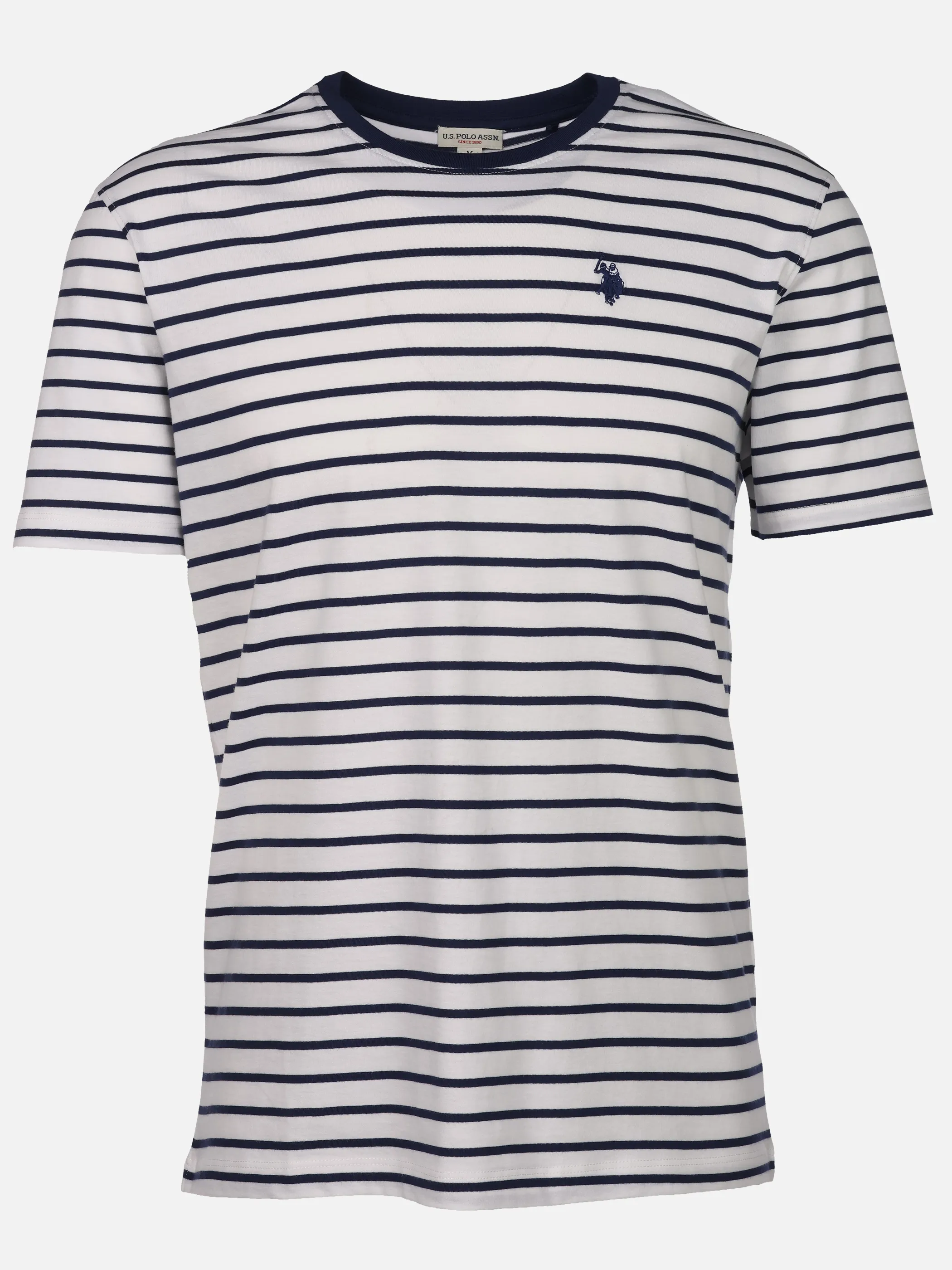 U.S. Polo Assn. He. T-Shirt Ringel Weiß 923564 807 1